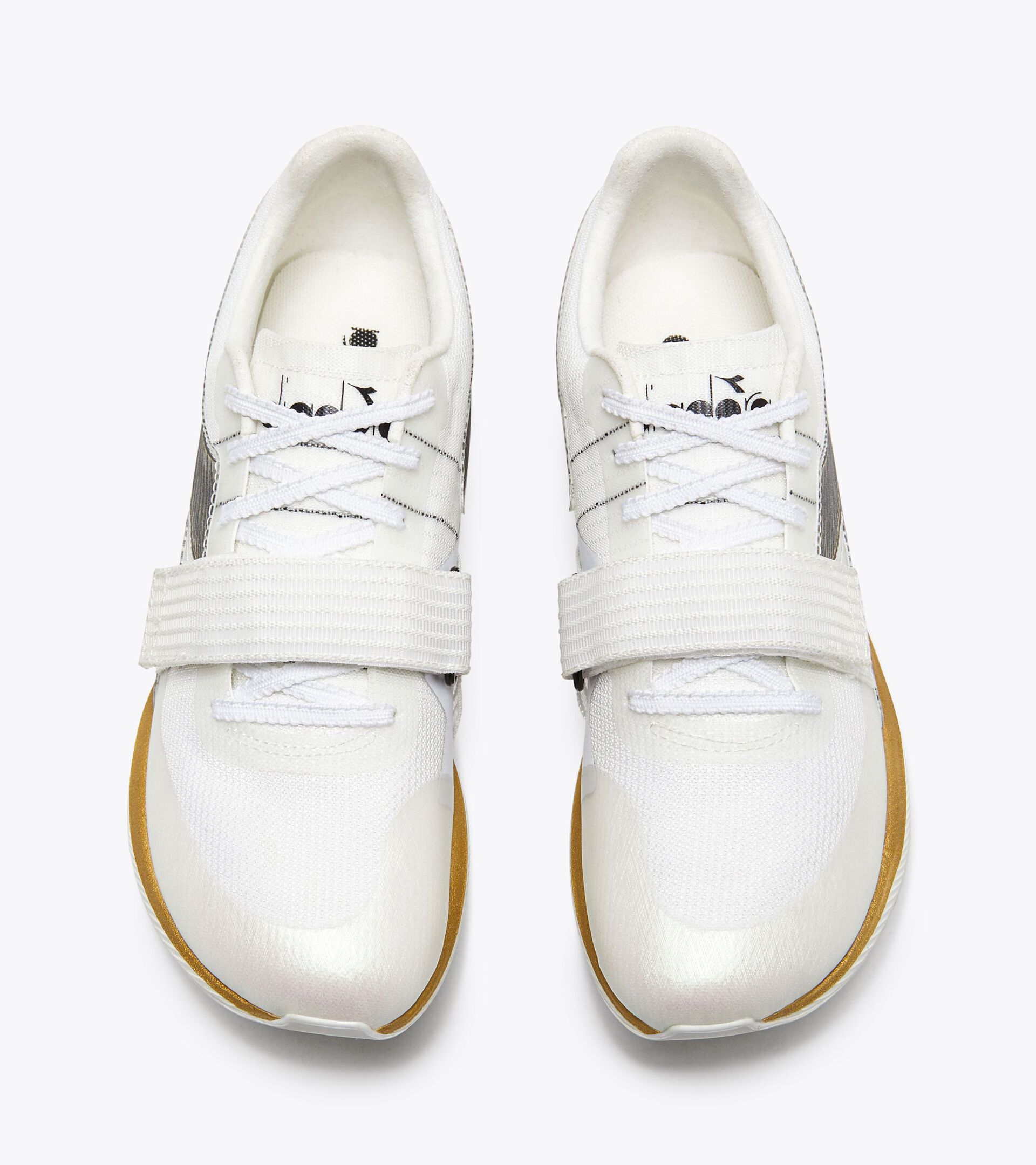 Chaussure de saut - Femme LUNGO CARBON W BIANCO/NERO/ORO - Diadora