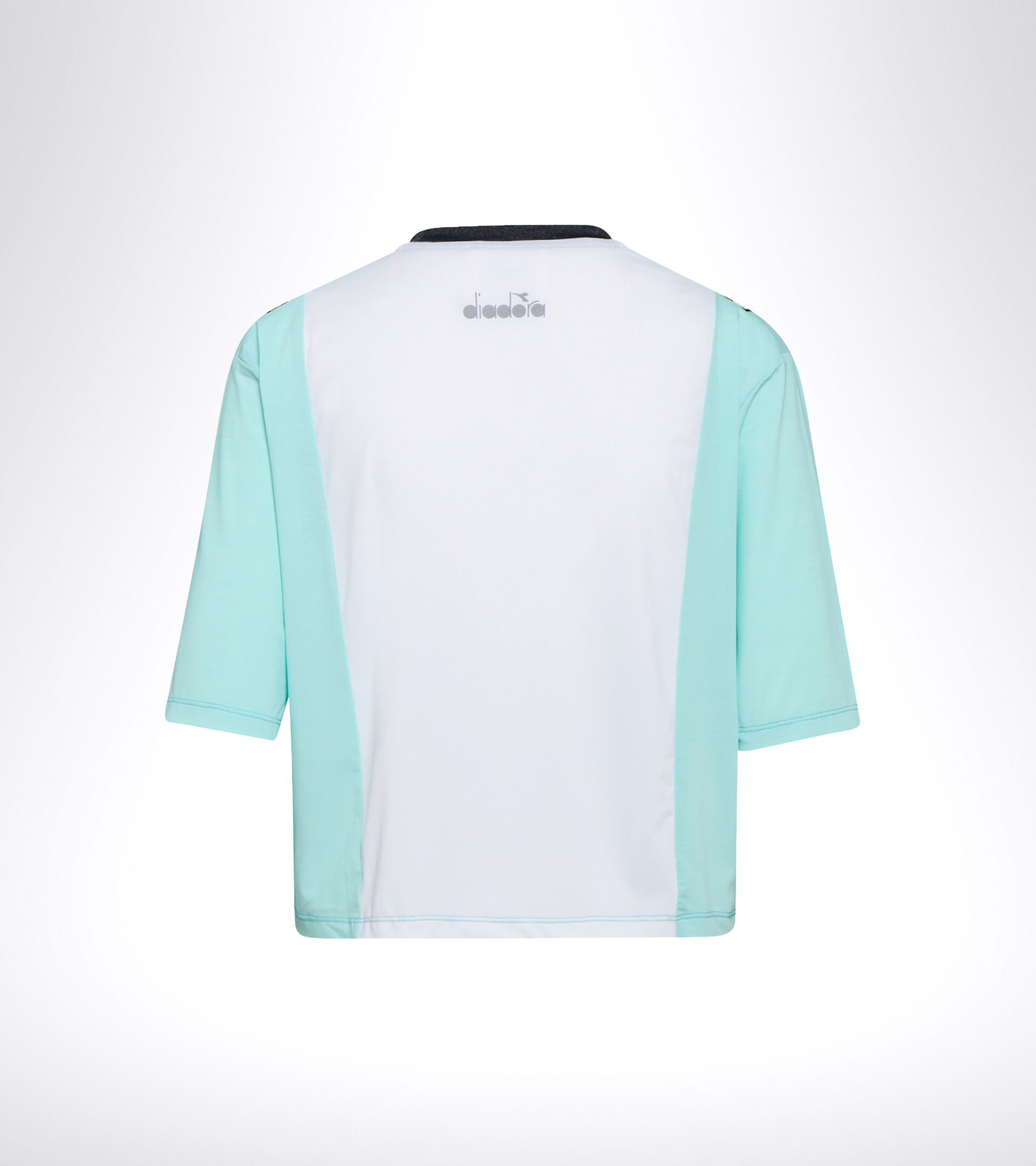 Camiseta para correr - Mujer L. SS T-SHIRT BE ONE TECH AZUL TINTE/JILGUERO YANQUI - Diadora