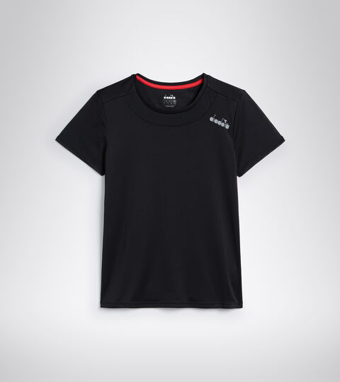 L. SS CORE TEE, BLACK Polyester running T-shirt - Women L. SS CORE TEE BLACK - Diadora