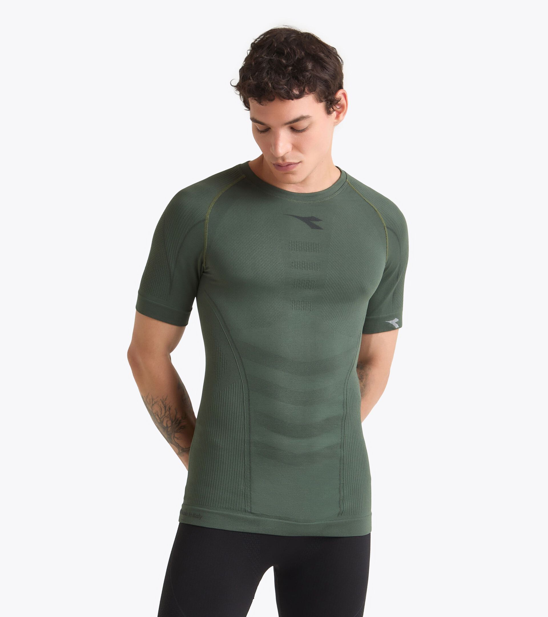 Camiseta Made in Italy§Running§Hombre SS T-SHIRT STRATOZERO CILANTRO - Diadora