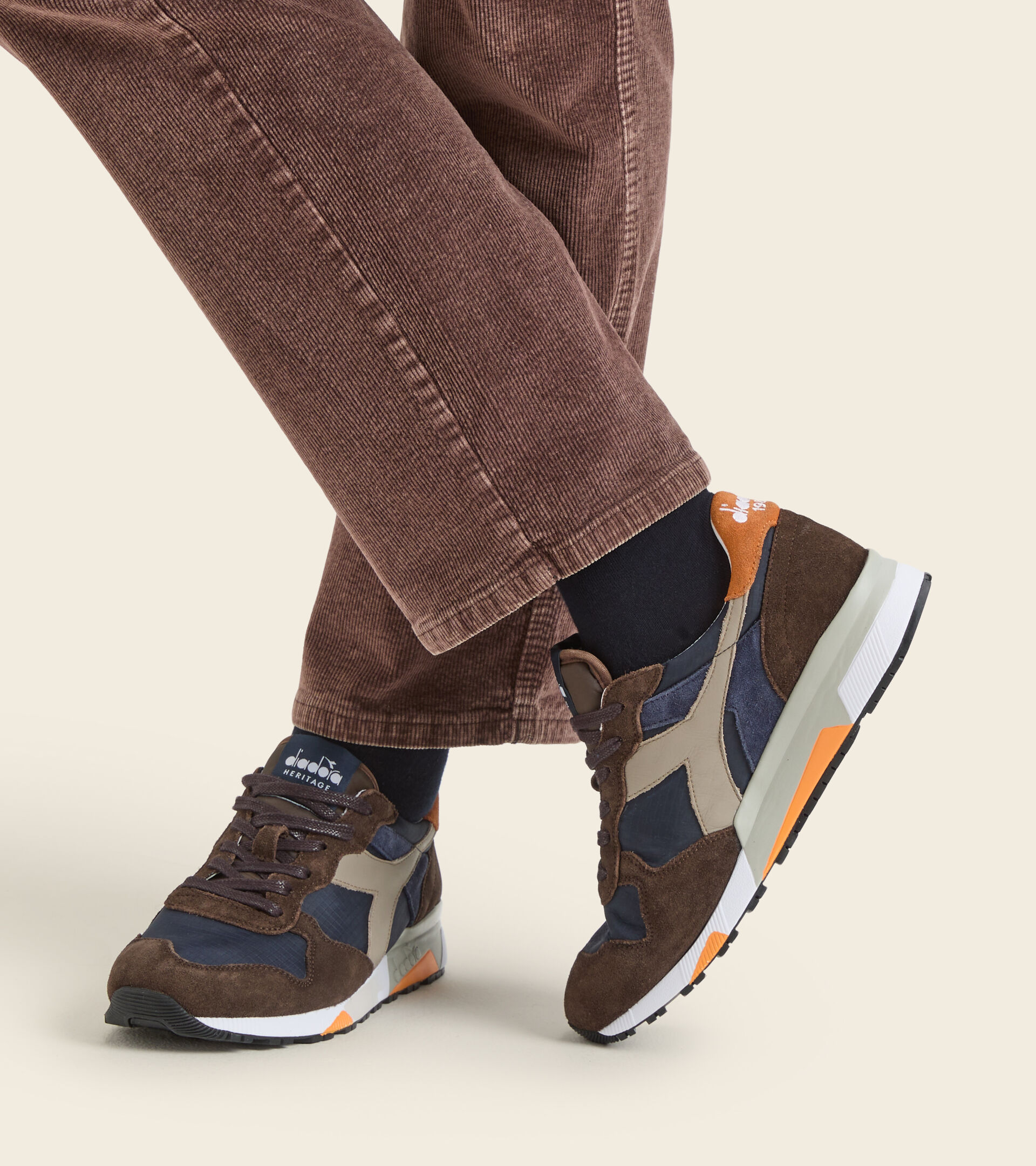 Heritage shoe - Men TRIDENT 90 RIPSTOP CLASSIC NAVY - Diadora