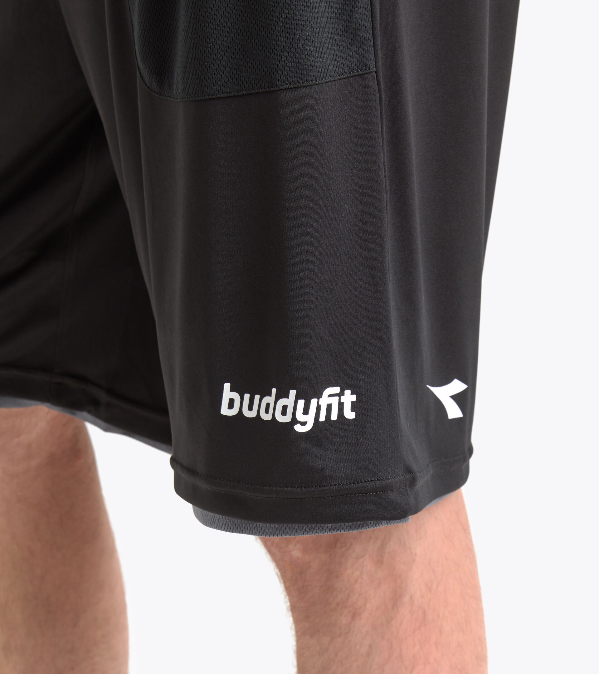 Training shorts - Men’s BERMUDA REVERSIBLE BUDDYFIT BLACK - Diadora