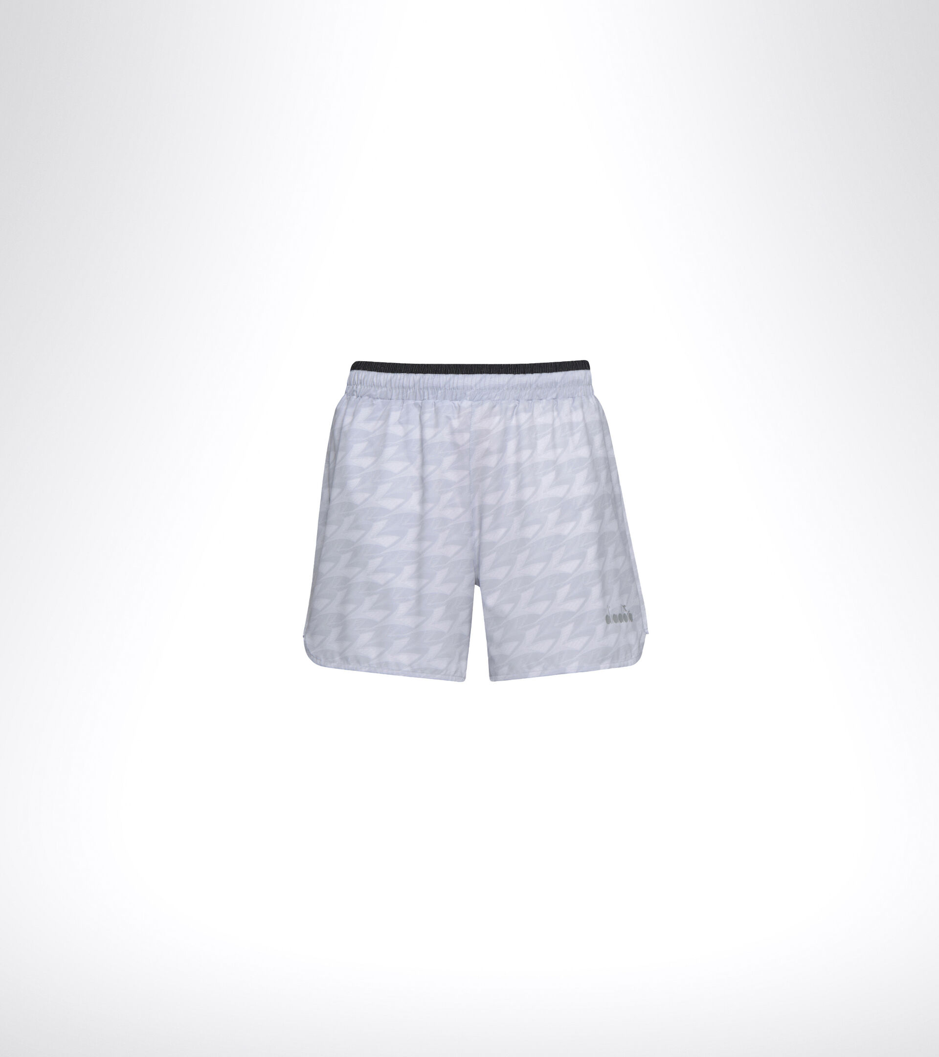 Running shorts - Men MICROFIBER SHORTS 12,5 CM ALL OVER OYSTER MUSHROOM - Diadora