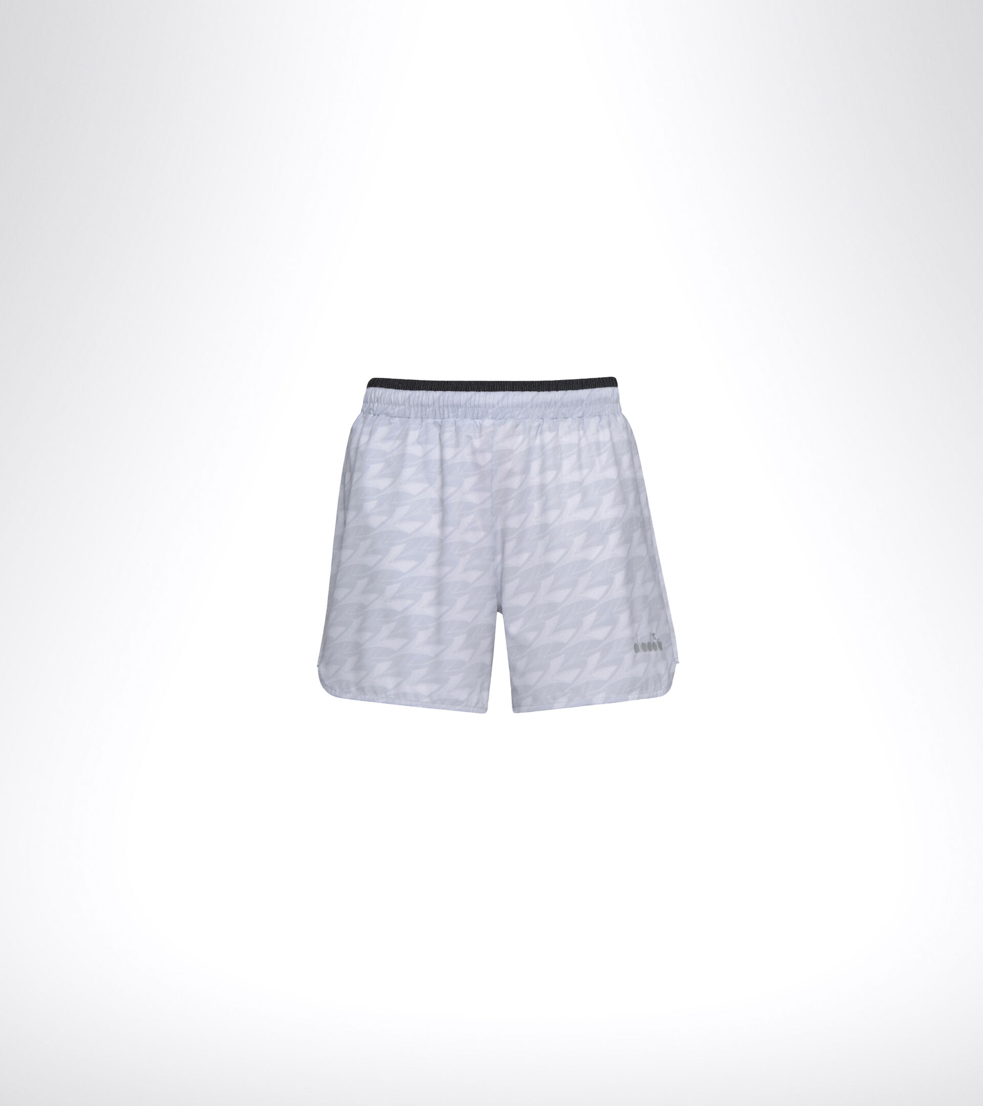 Short de running - Homme MICROFIBER SHORTS 12,5 CM GRIS PLEUROTUS PARTOUT - Diadora