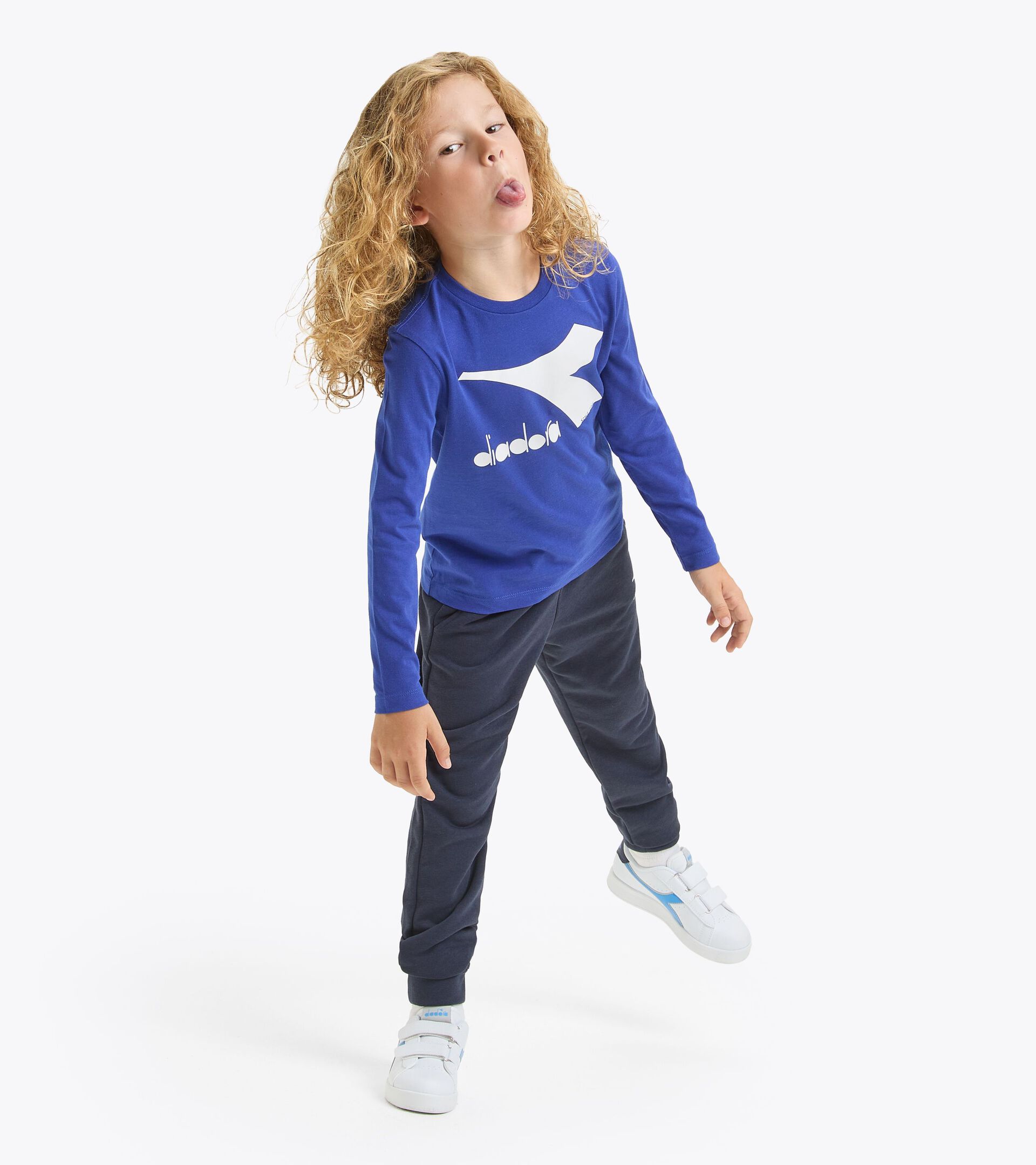 Long-sleeved t-shirt - Kids JU. T-SHIRT LS CORE IMPERIAL BLUE - Diadora