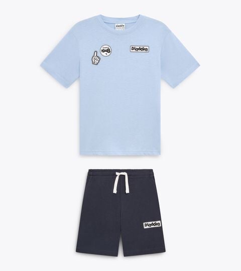 Sportset - T-Shirt und Shorts - Jungen JB. SET  ESS. SPORTS I SS LUFTROUTE BLAU - Diadora