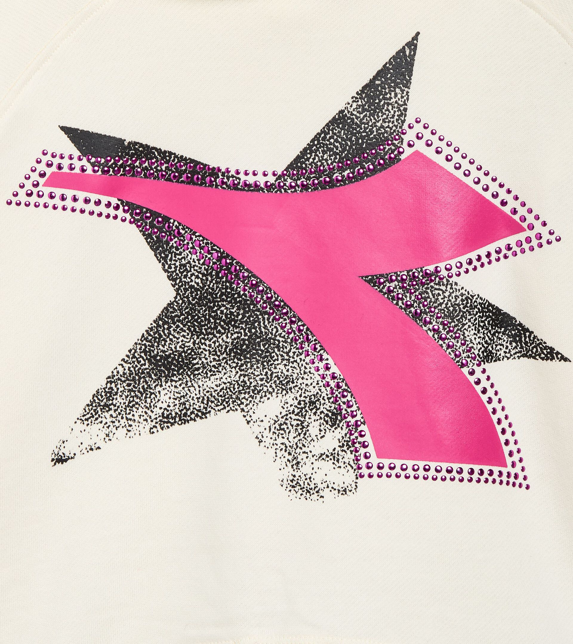 Sweat-shirt à capuche - Fille
 JG. HOODIE CROP STARS CREME NUAGE - Diadora