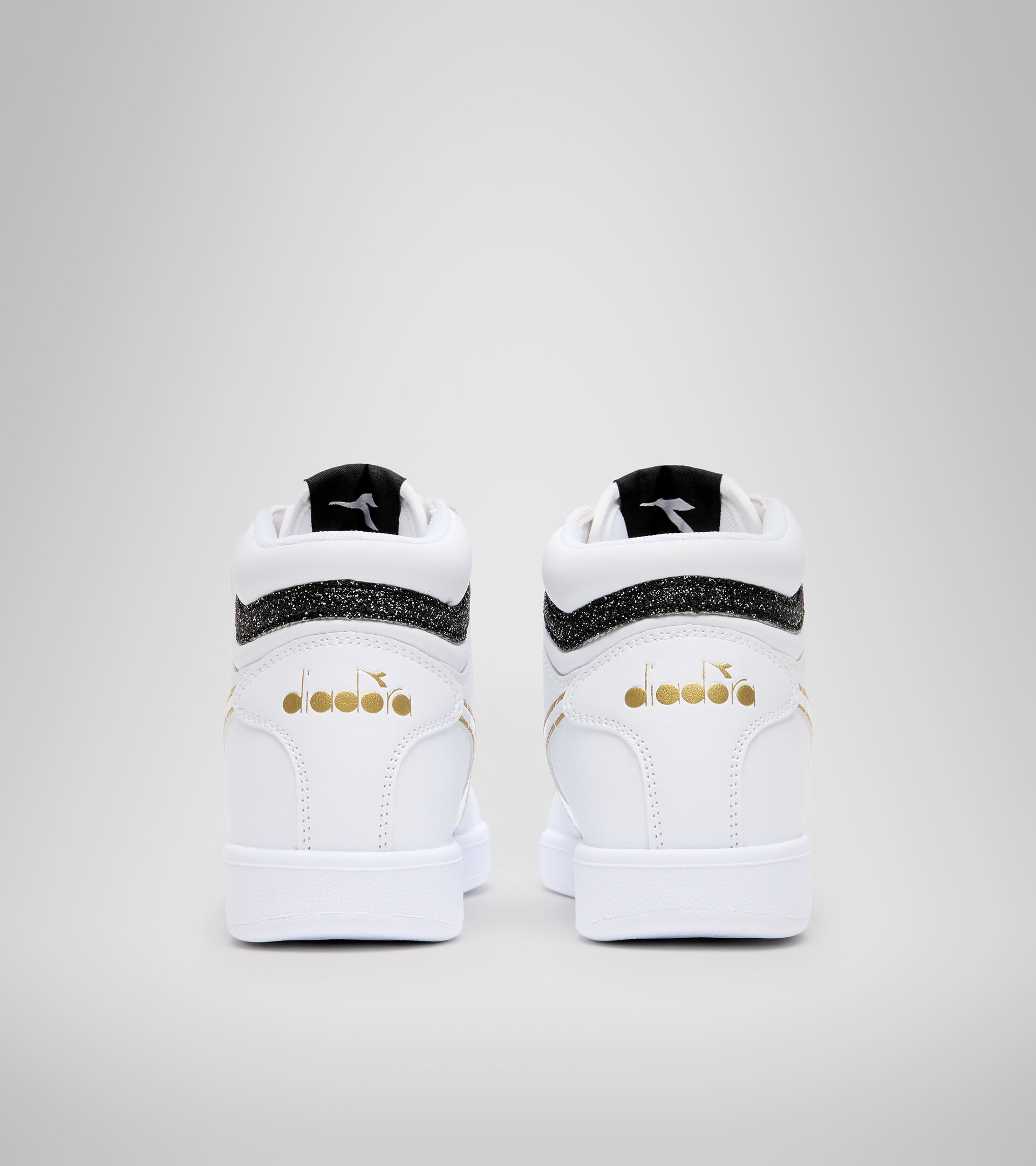 Sports shoes - Kids 4-8 years GAME P HIGH GIRL PS WHITE/BLACK/GOLD - Diadora