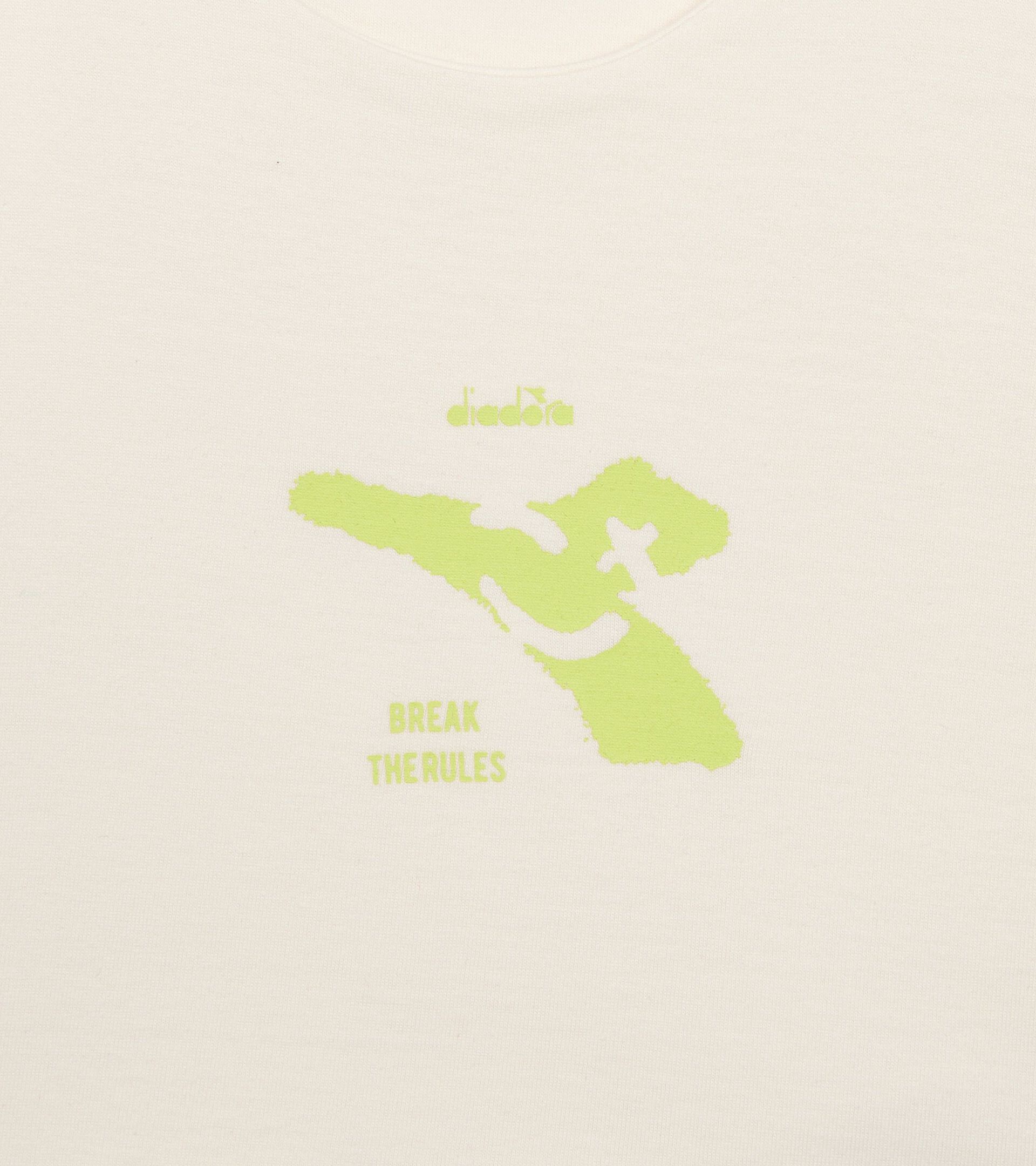 T-shirt cropped logo - Girl JG. CROP TOP SMILE LOGO CREAM - Diadora