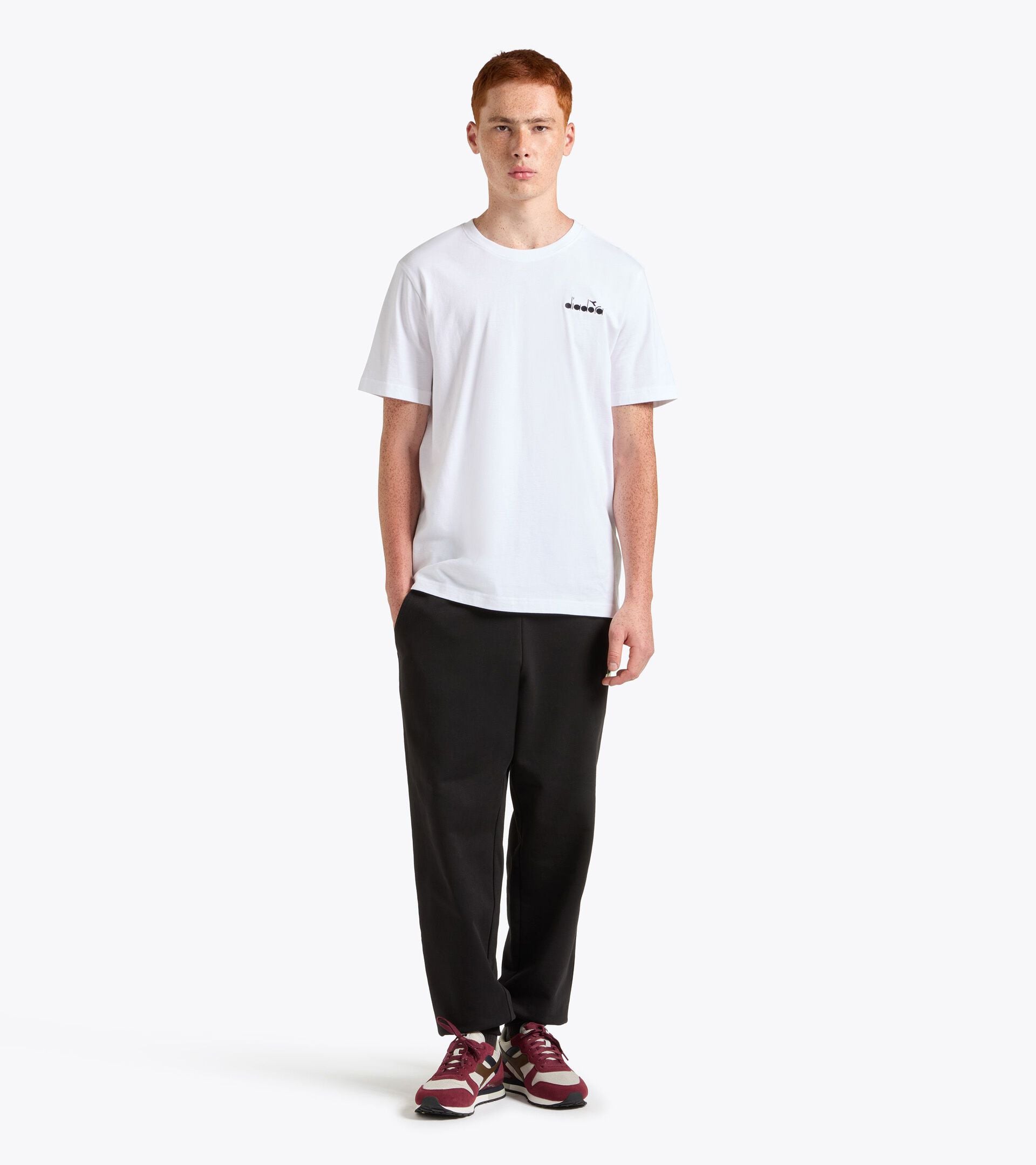 T-Shirt mit kurzen &Auml;rmeln - Regular Fit - Herren LOGO SPECTRA SS T-SHIRT STRAHLEND WEISSE - Diadora