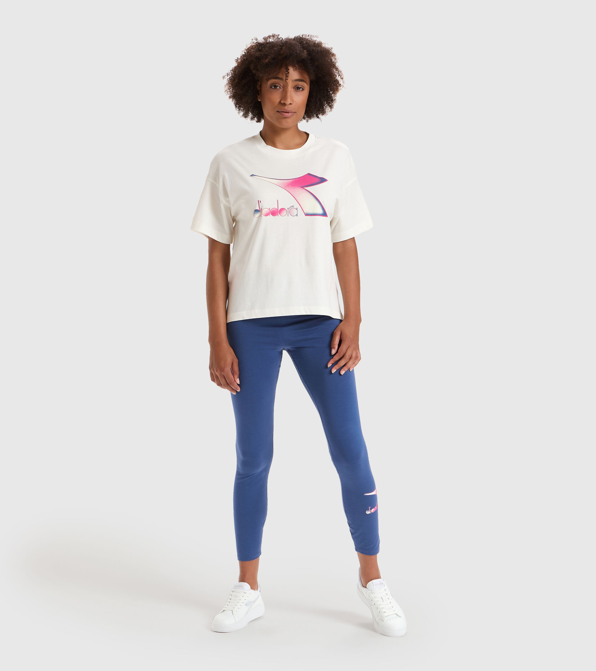 T-Shirt - Damen L.T-SHIRT SS LUSH WISPERN WEISS - Diadora