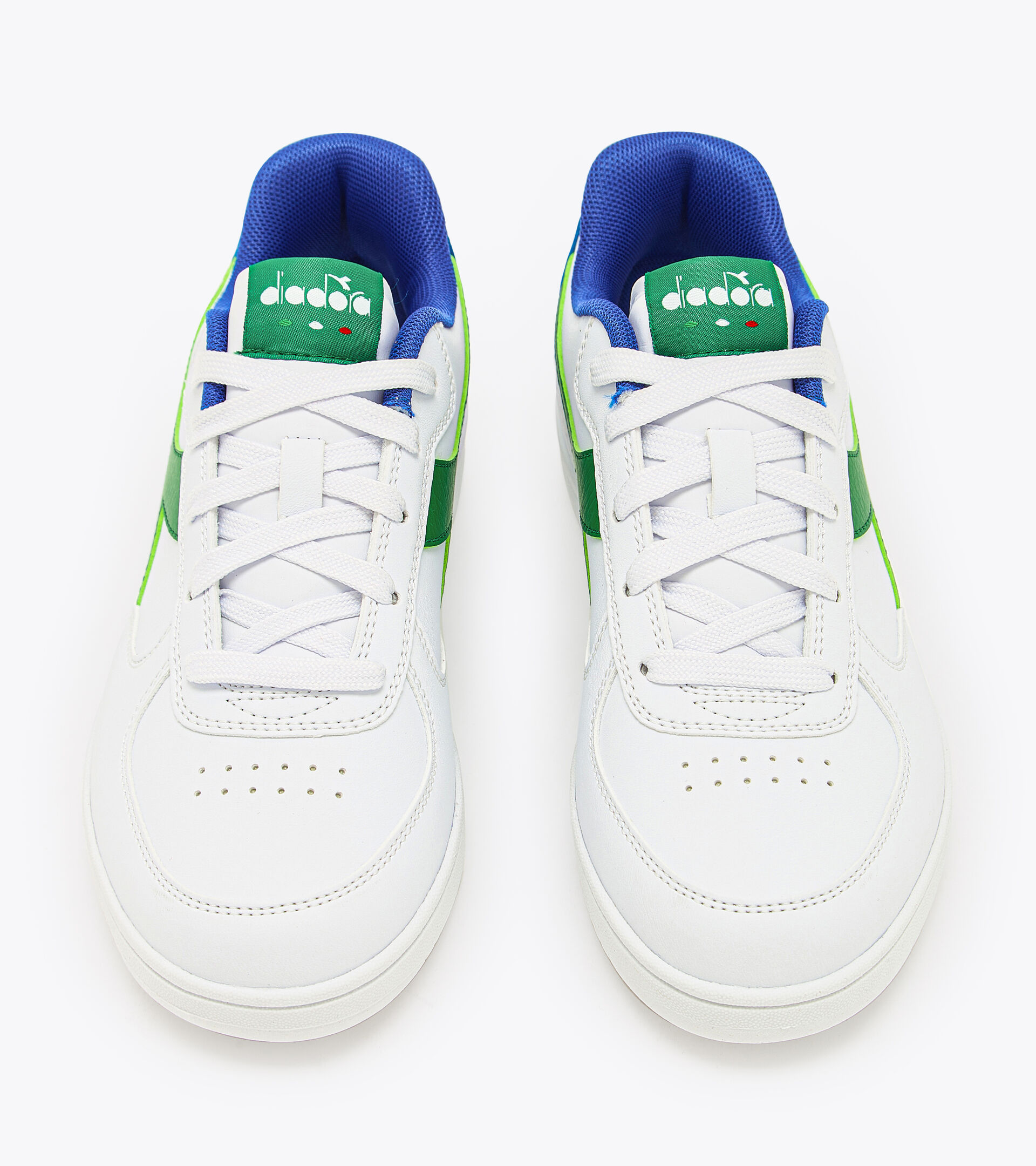 Chaussures de sport - Jeunes 8-16 ans RAPTOR LOW GS BLANC/VERT JOYEUX - Diadora