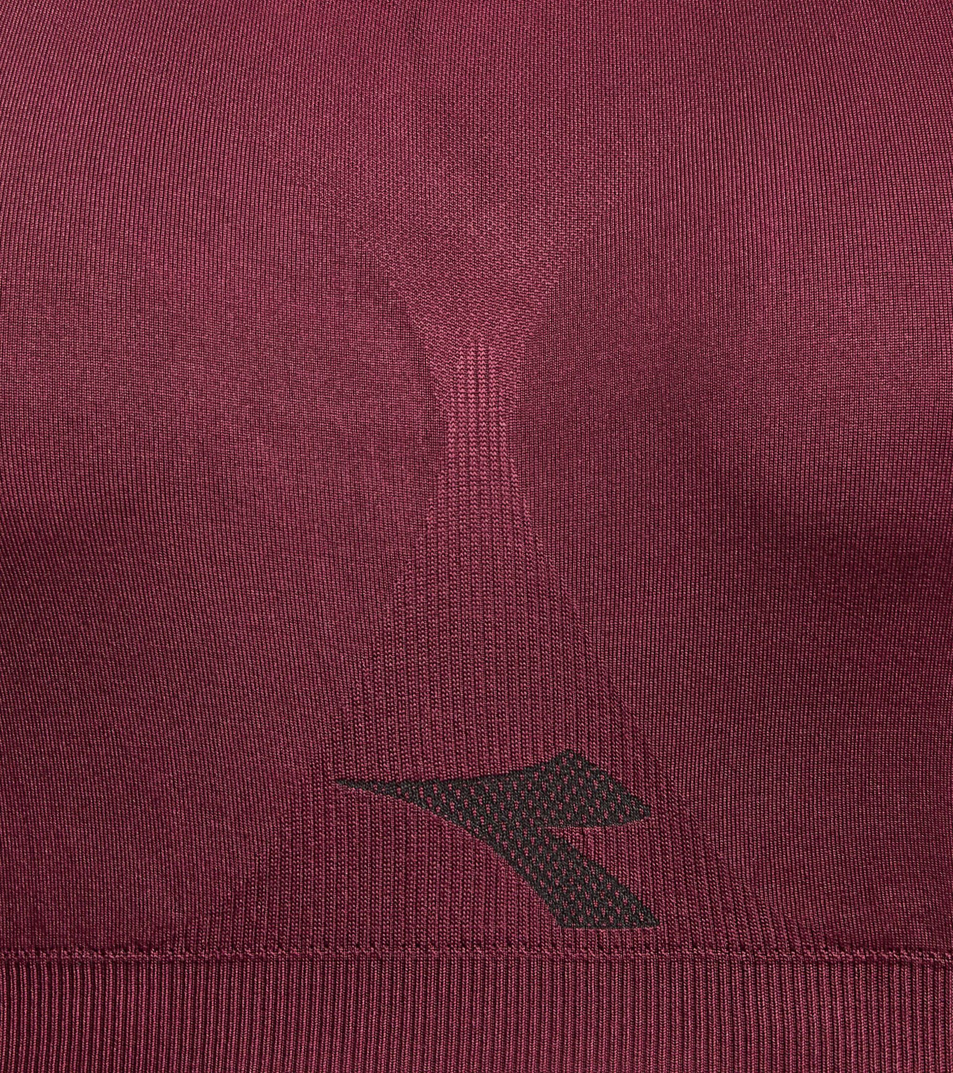 Made In Italy running bra - Running - Women’s
 L. MEDIUM BRA STRATOZERO MAROON BANNER - Diadora