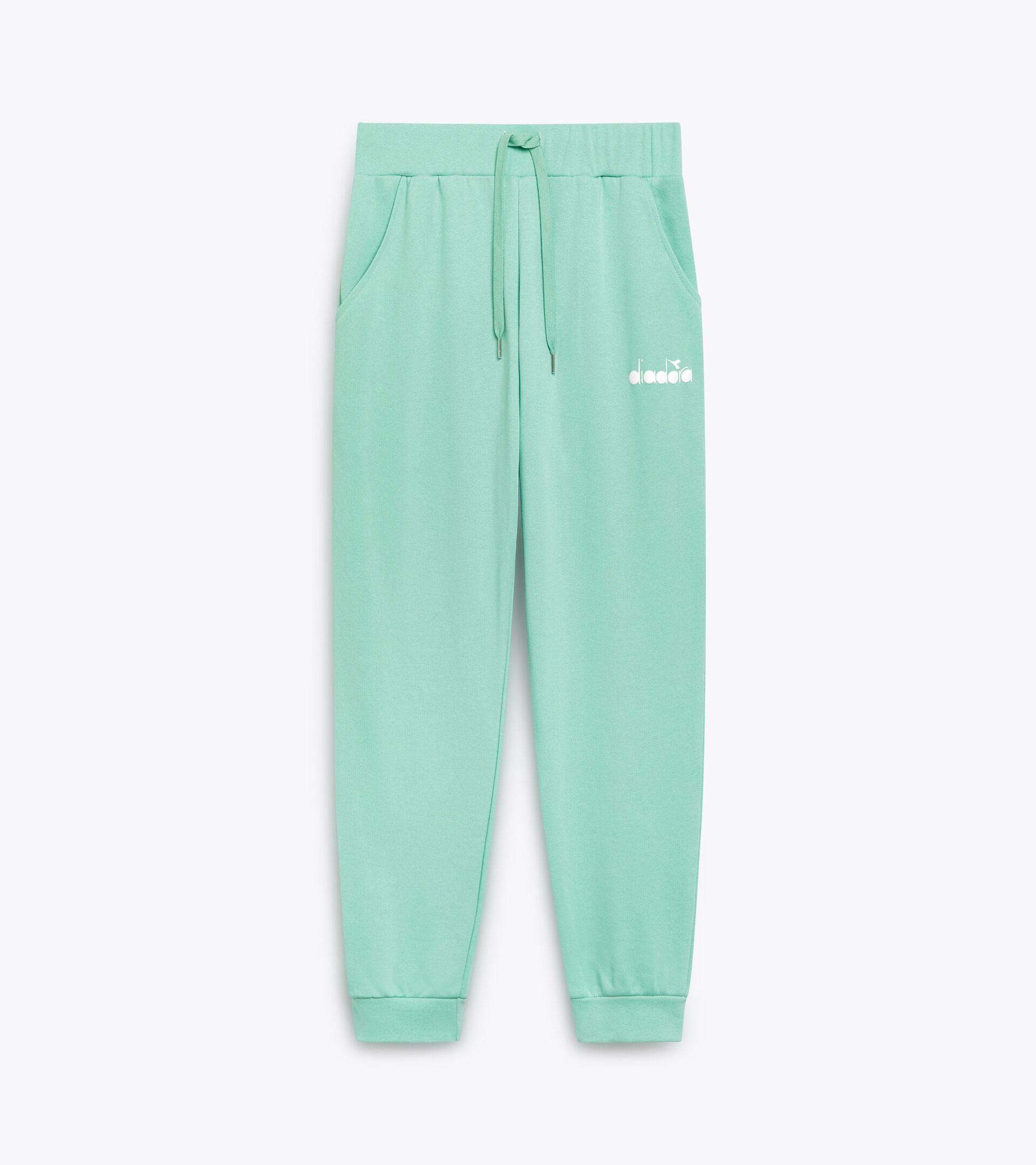Sporty sweatpants - Made in Italy - Gender Neutral PANTS LOGO NEON GREEN - Diadora