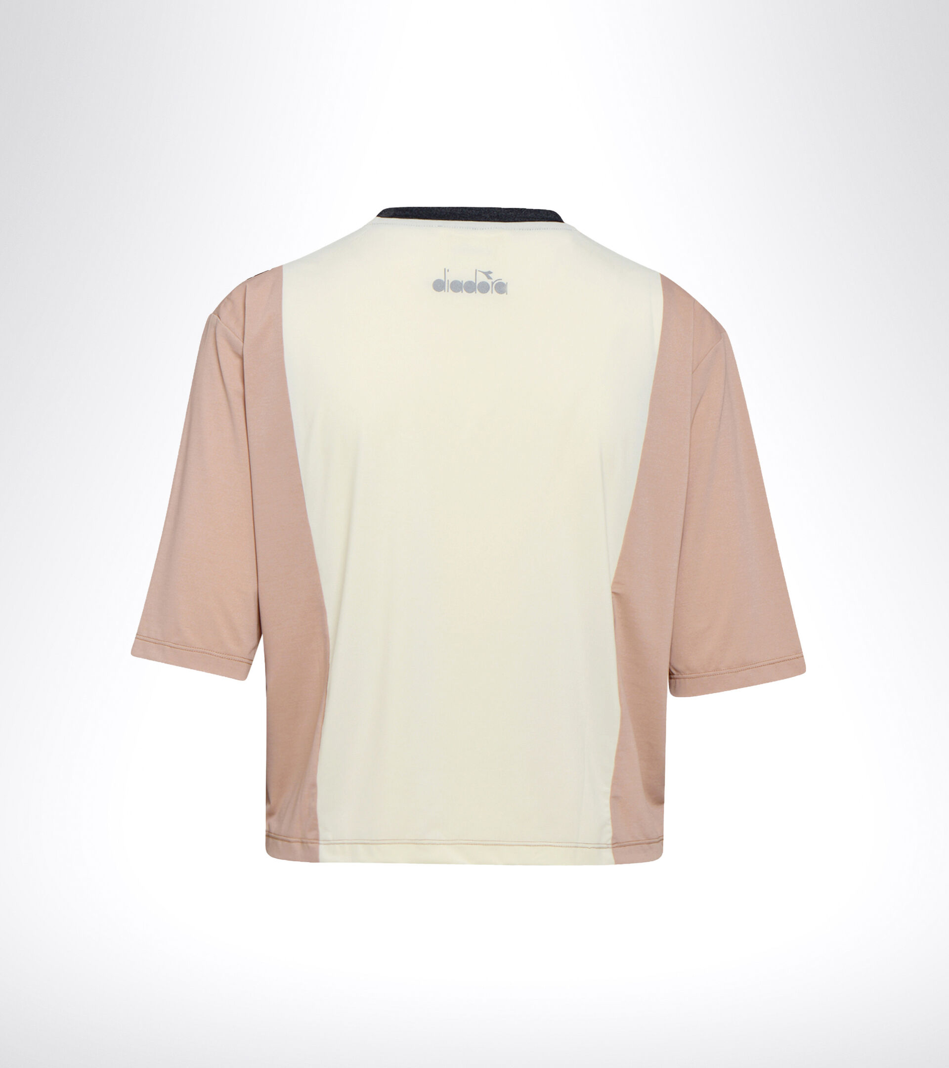 Running T-shirt - Women L. SS T-SHIRT BE ONE TECH MAHOGANY ROSE/WHISPER WHITE - Diadora