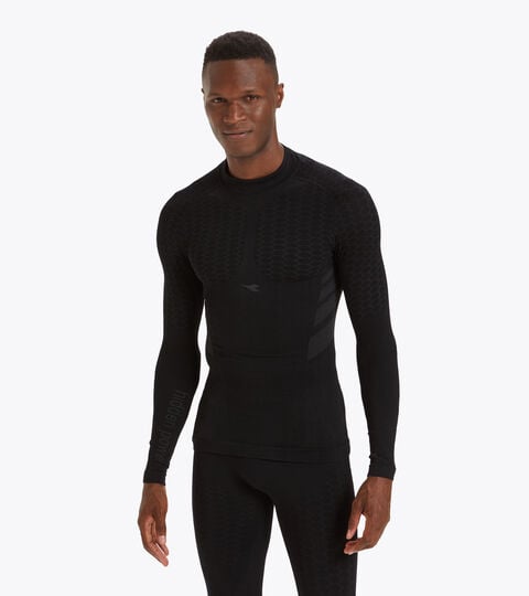 T-shirt da training a manica lunga - Uomo LS TURTLE NECK ACT NERO - Diadora