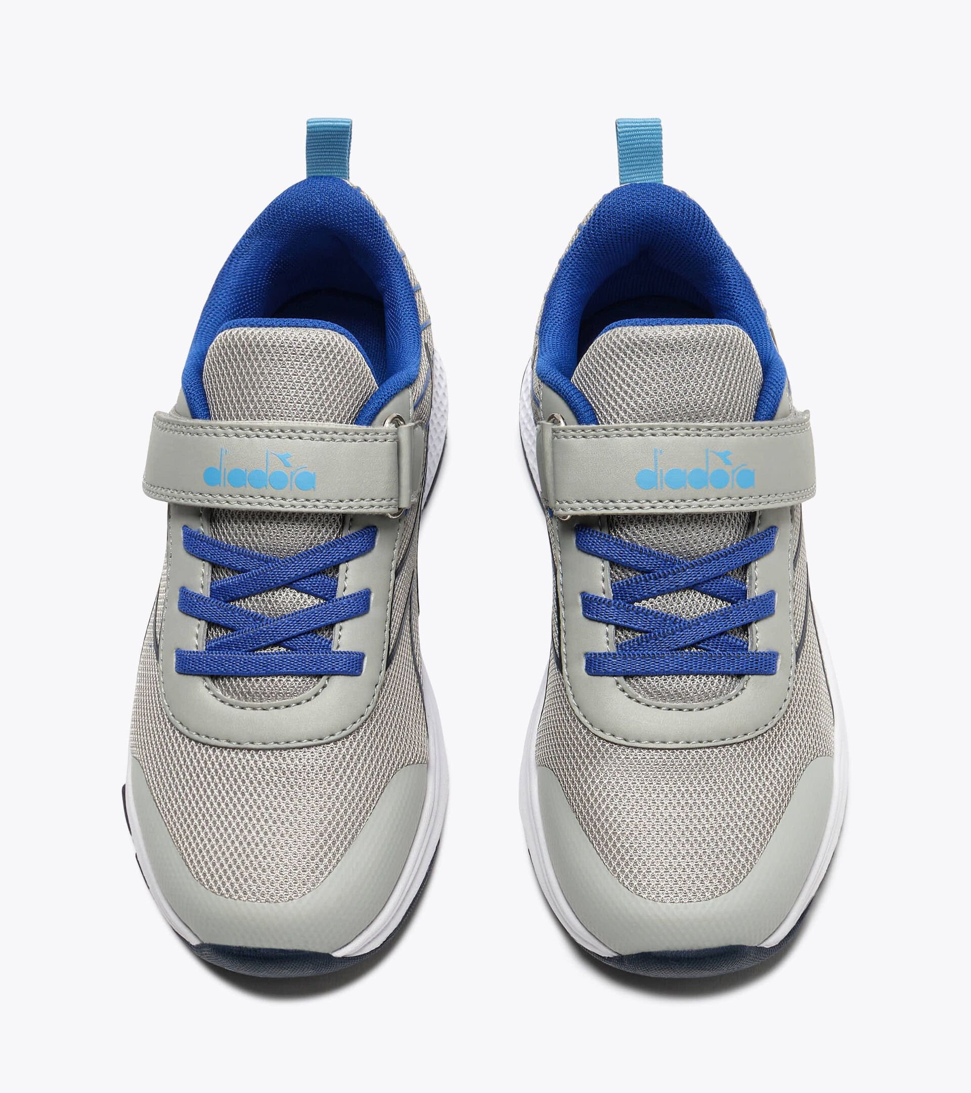 Chaussure de course junior - Tous genres FALCON 6 JR V ARGENTO DD/AZZURRO SCURO - Diadora