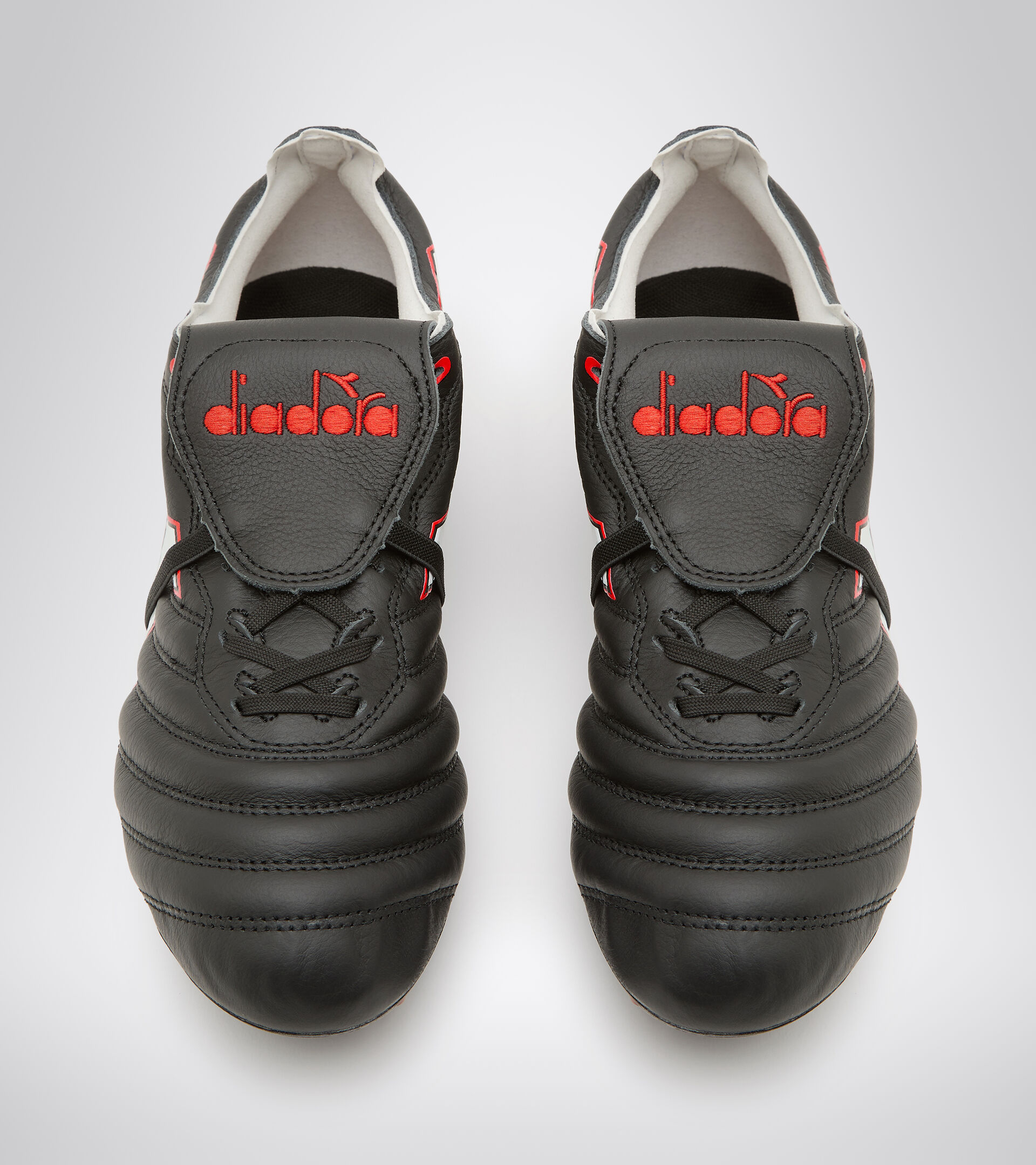 Fußballschuh für kompakte Böden - Made in Italy BRASIL ELITE TECH T ITA LPX SCHWARZ/WEISS/FLUO ROT - Diadora