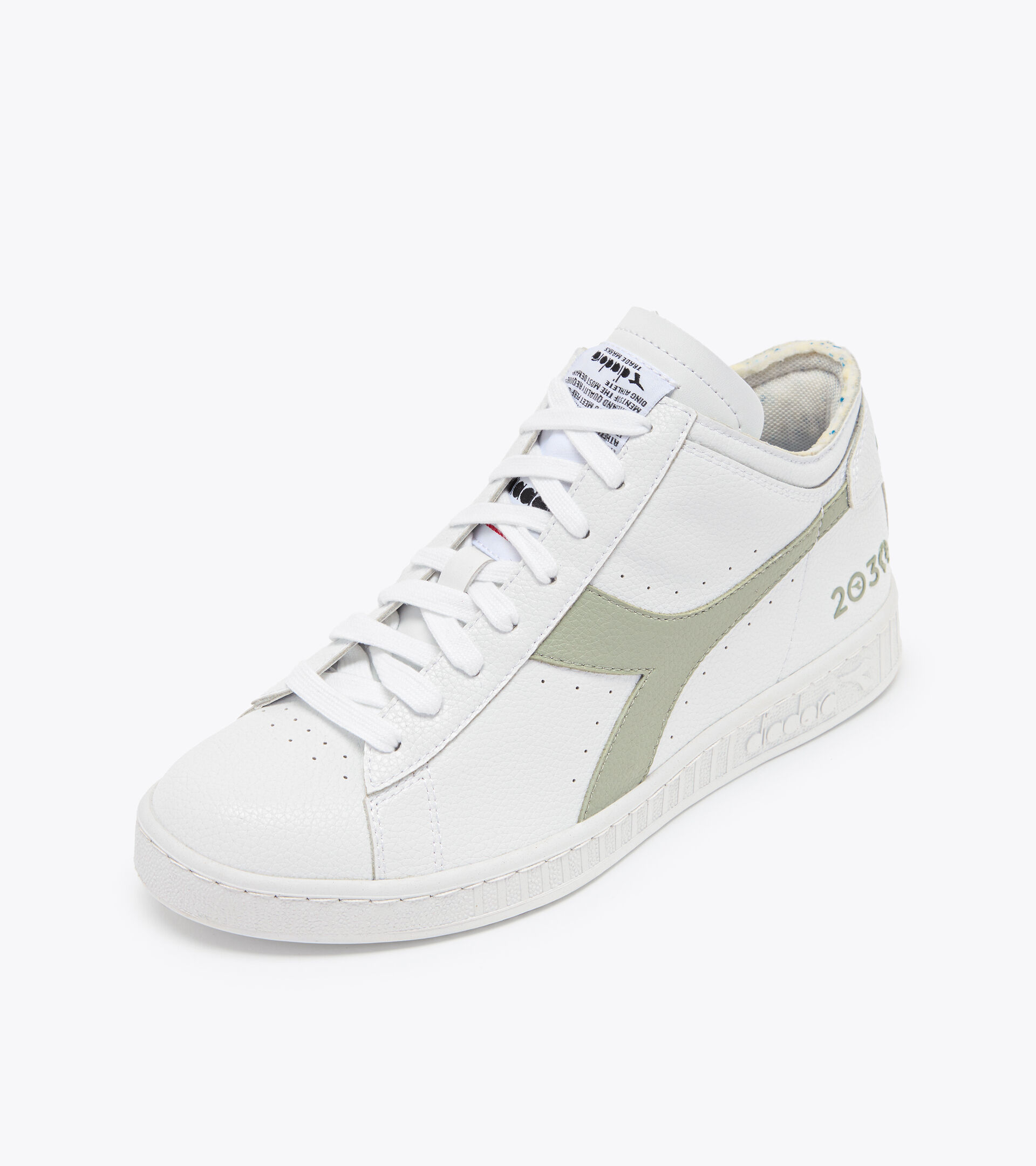 Sporty sneakers - Unisex GAME ROW CUT 2030 WHITE/DESERT SAGE - Diadora