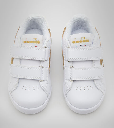 GAME P TD GIRL, WHITE/GOLD Sports shoes - Toddlers 1-4 years GAME P TD GIRL WHITE/GOLD - Diadora