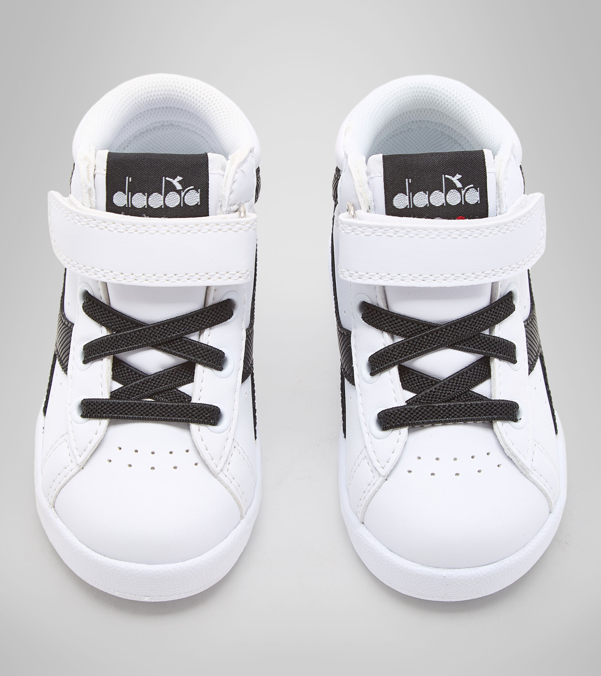 Sports shoes - Toddlers 1-4 years GAME P HIGH GIRL TD WHITE/WHITE/BLACK - Diadora