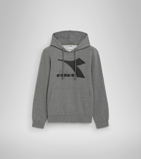 HOODIE CHROMIA, GRIS OSCURO MELANGE Sudadera deportiva con capucha - Hombre HOODIE CHROMIA GRIS OSCURO MELANGE - Diadora