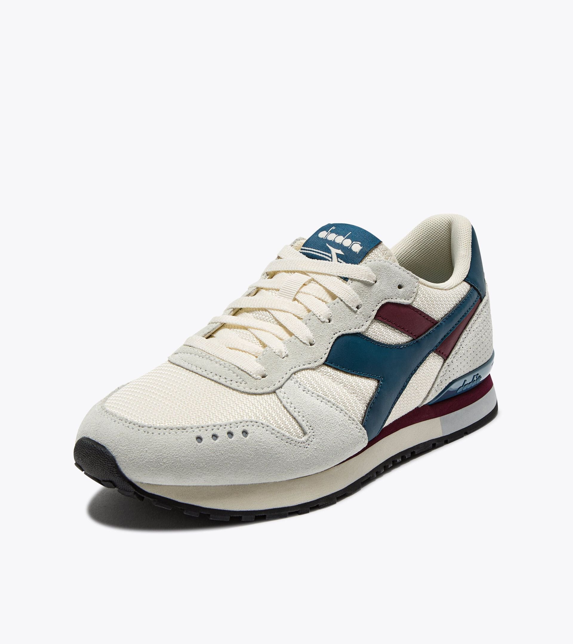 Suede leather sneaker - All-gender CAMARO M2 WHISPER WHITE /LEGION BLUE - Diadora