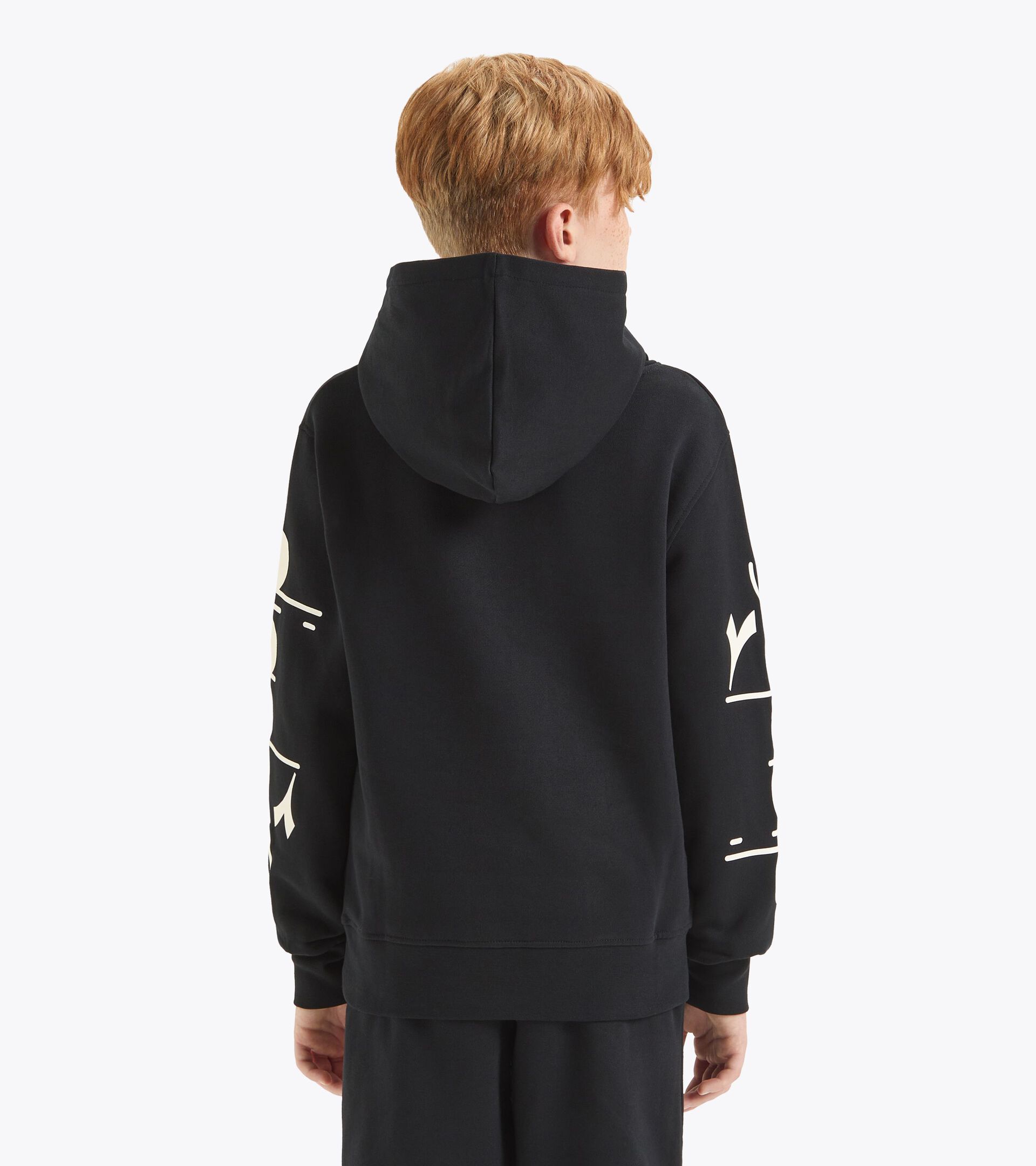 Sweatshirt mit Kapuze - Jungen JB.HOODIE BOLD LOGO SCHWARZ - Diadora