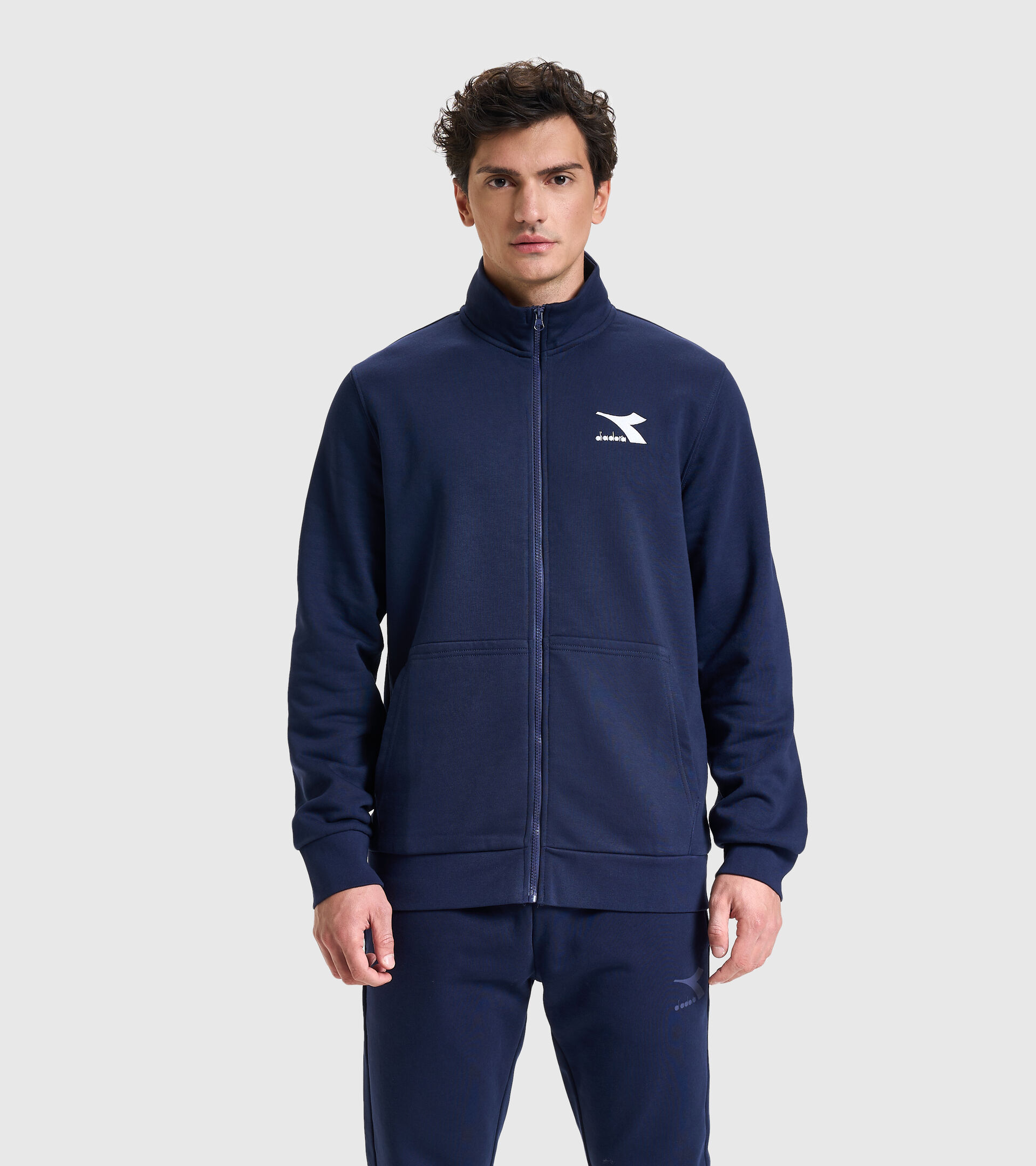 Crew-neck sweatshirt - Men SWEAT FZ CORE CLASSIC NAVY - Diadora