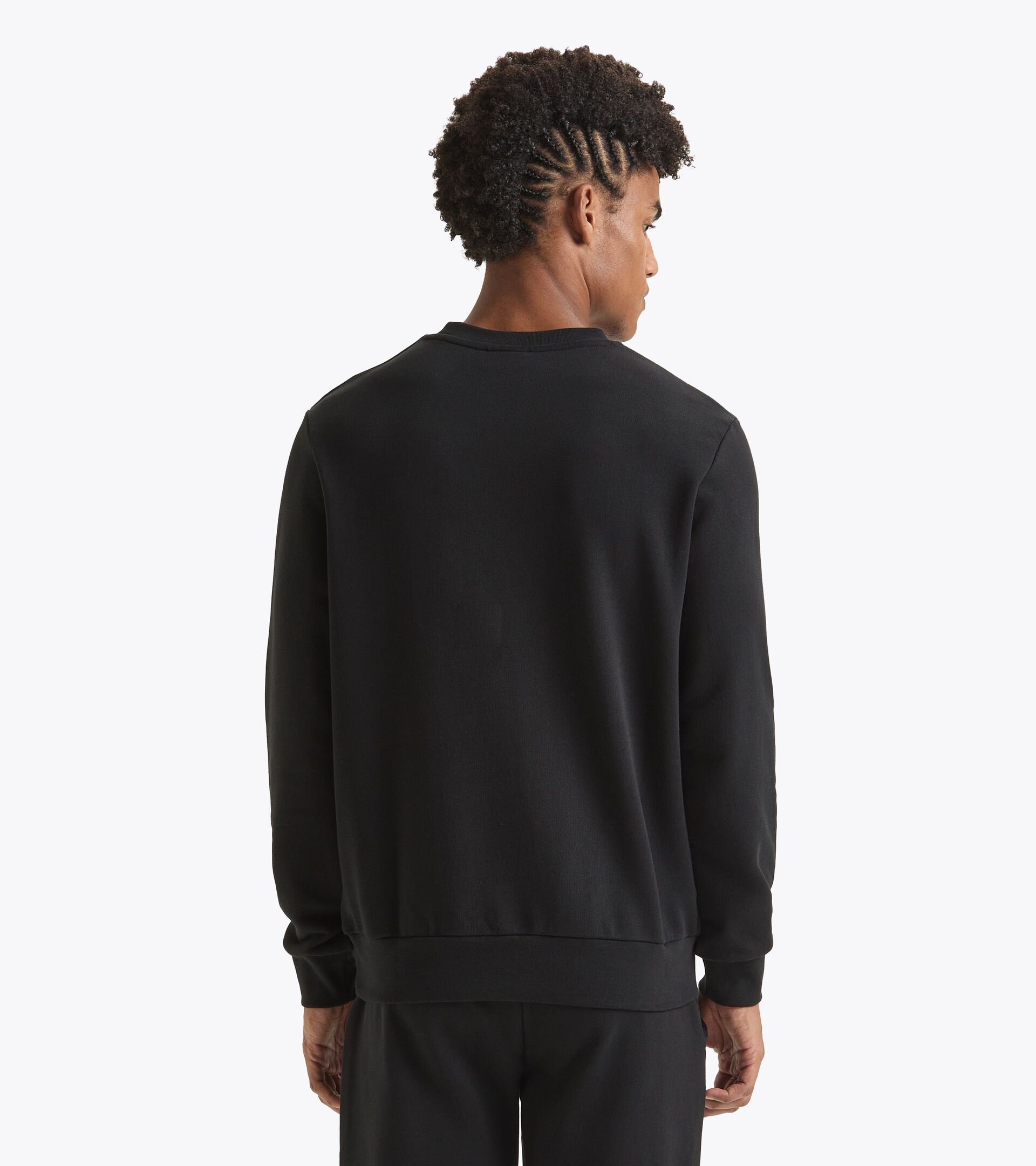 Sweatshirt - Made in Italy - Gender Neutral SWEATSHIRT CREW LOGO BLACK - Diadora