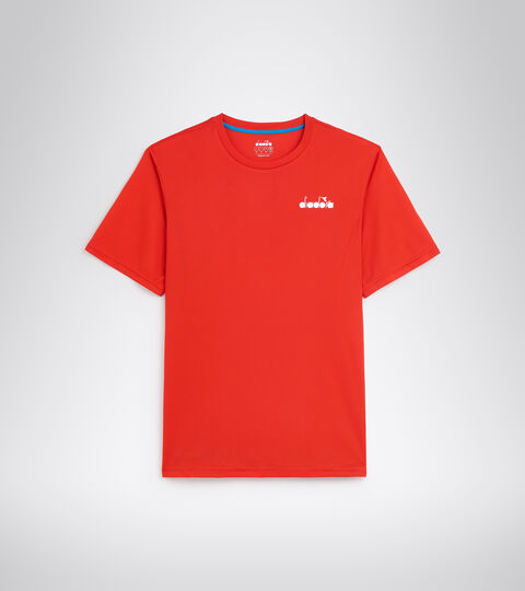 SS CORE T-SHIRT T, FER.RED ITALY Short-sleeved tennis T-shirt - Men SS CORE T-SHIRT T FER.RED ITALY - Diadora