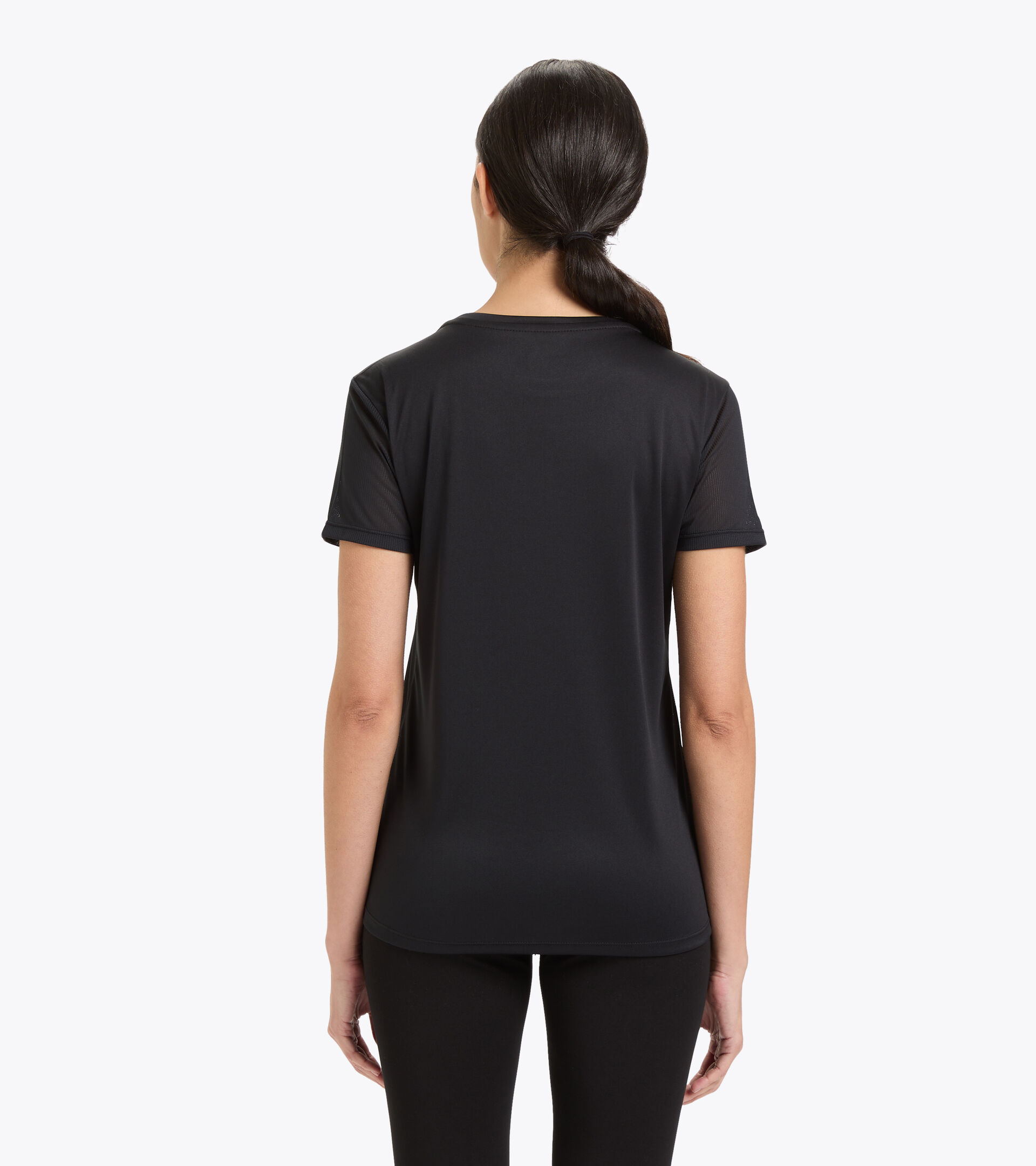 Polyester running T-shirt - Women L. SS CORE TEE BLACK - Diadora
