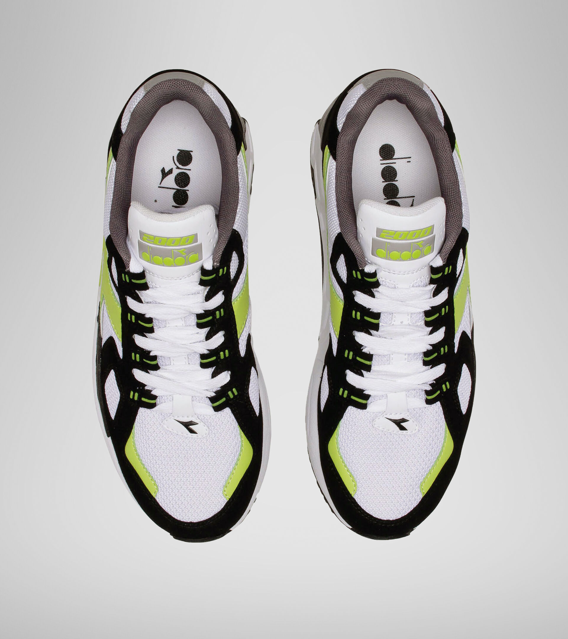 Sports shoe - Men MYTHOS SUEDE WHITE/ACID GREEN - Diadora