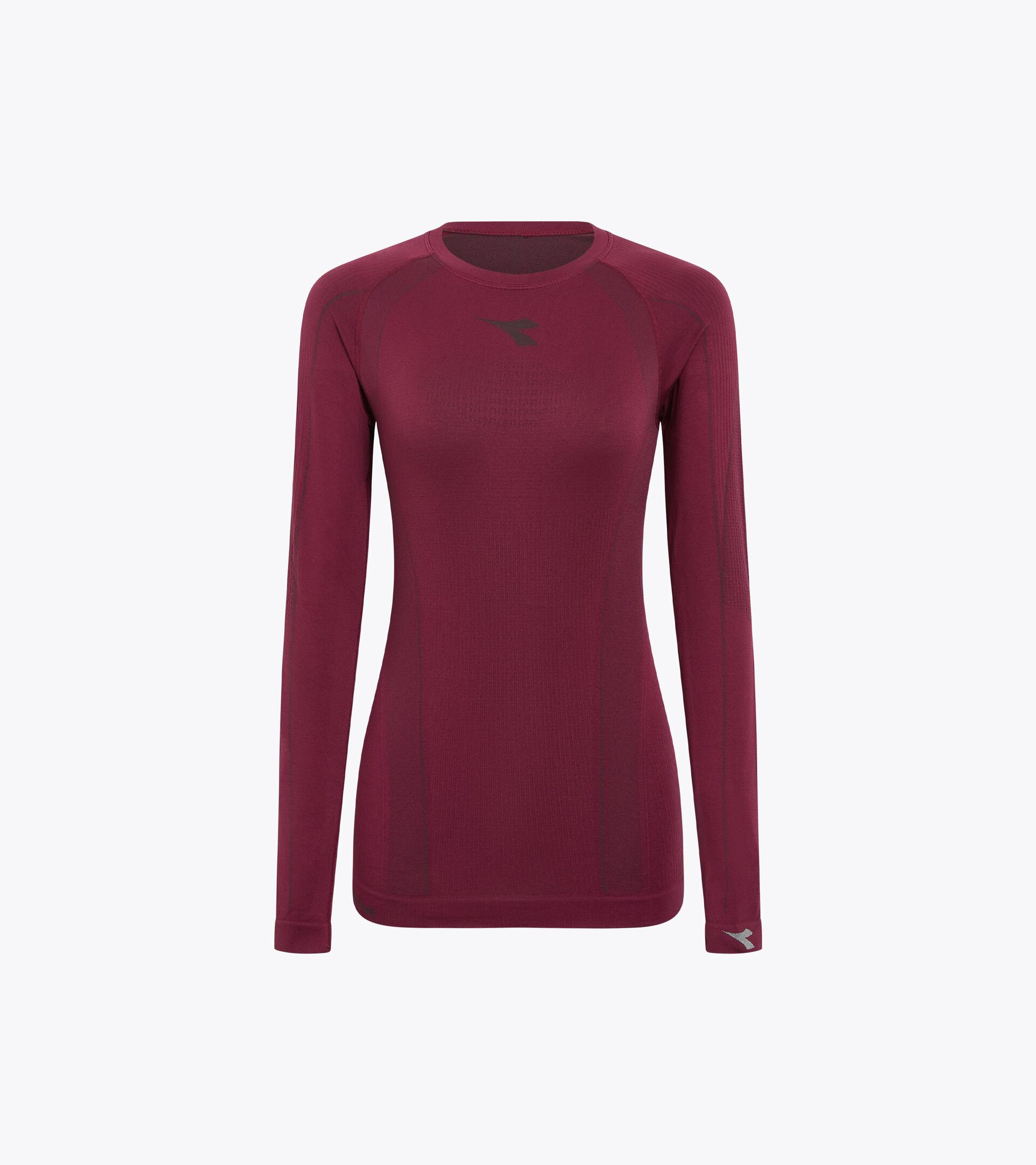 Funktionsshirt Made in Italy mit langen Ärmeln§Running§Damen L. LS T-SHIRT STRATOZERO ROT BANNER - Diadora