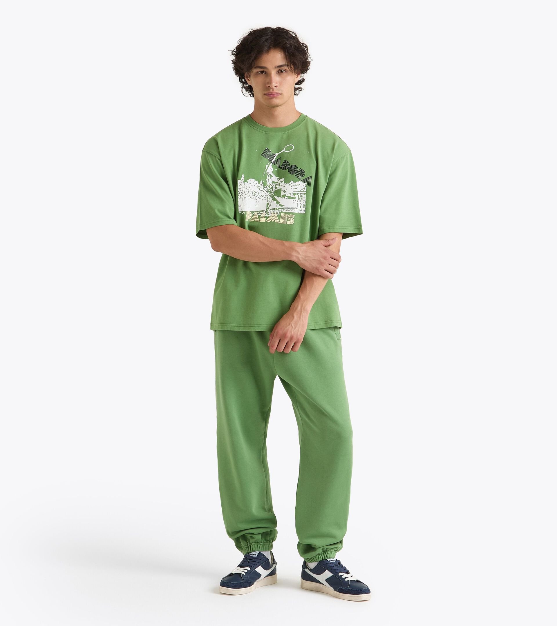 Legacy t-shirt with OG archive print - Made in Italy - All-gender T-SHIRT SS LEGACY I GREEN ENGLISH IVY - Diadora