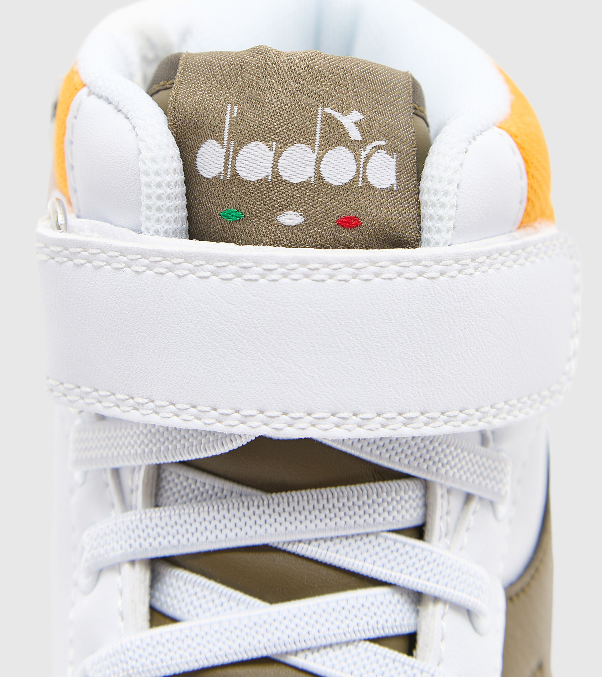 Sportschuh - Kinder 4-8 Jahren RAPTOR MID PS WEISS/DUNKELOLIV - Diadora