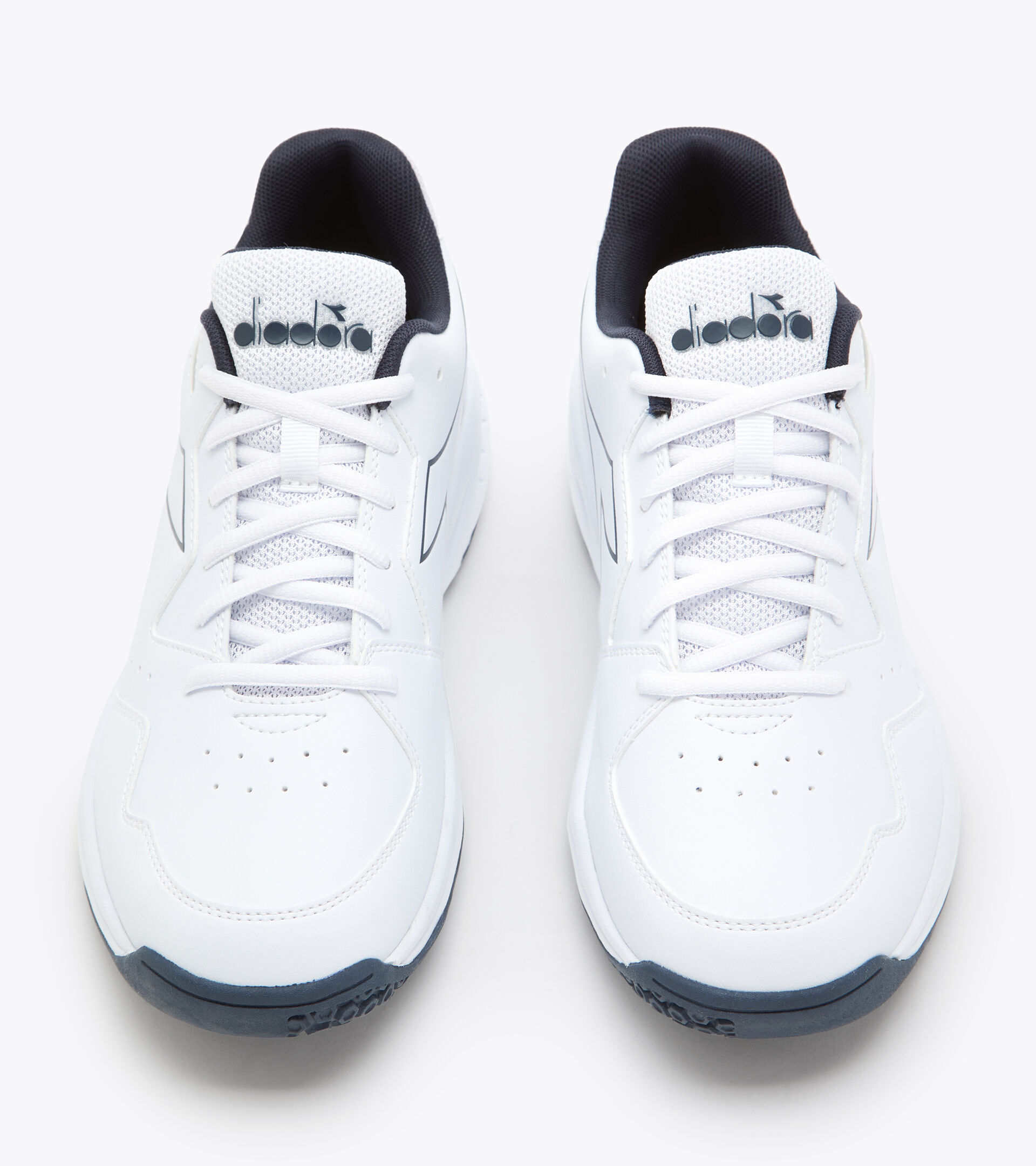 Tennis shoes - Men VOLEE 6 WHITE/BLUE CORSAIR/SILVER DD - Diadora