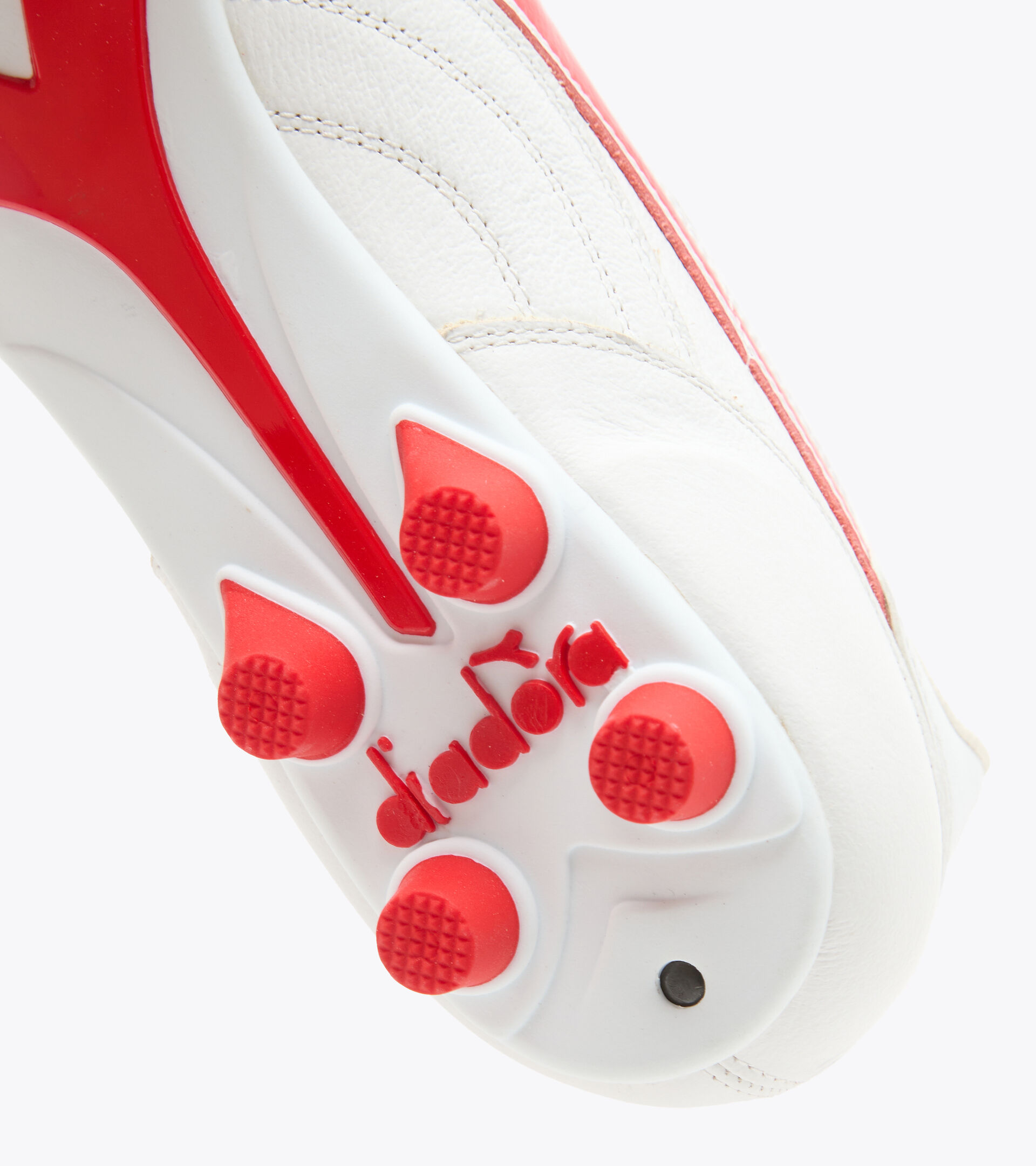 Firm ground football boots - Made in Italy BRASIL ITALY OG LT+  MDPU WHITE/MILANO RED - Diadora