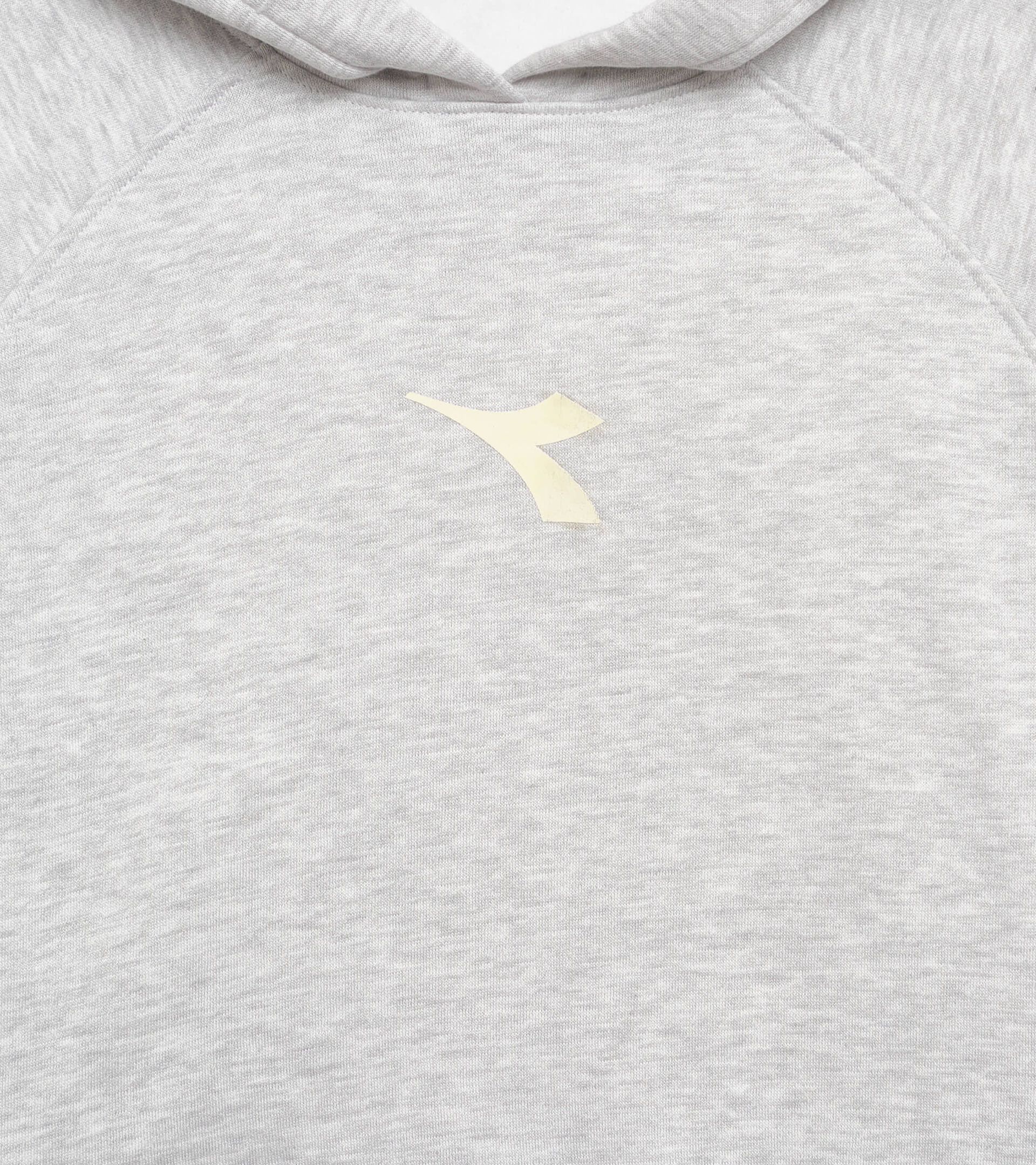 Sweat-shirt &agrave; capuche - Ado fille JG. HOODIE RHINESTONE GRIS MOYENNE CLAIR MELANGE - Diadora