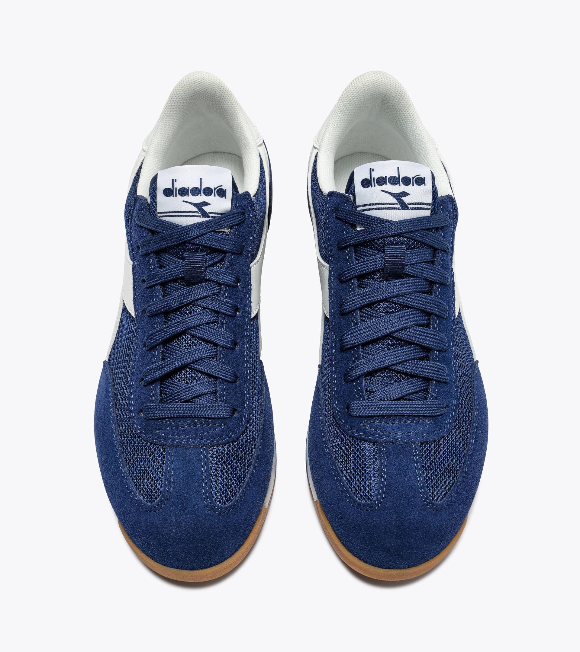 Low-profile suede sneaker - All-gender CROSS SALTIRE NAVY - Diadora