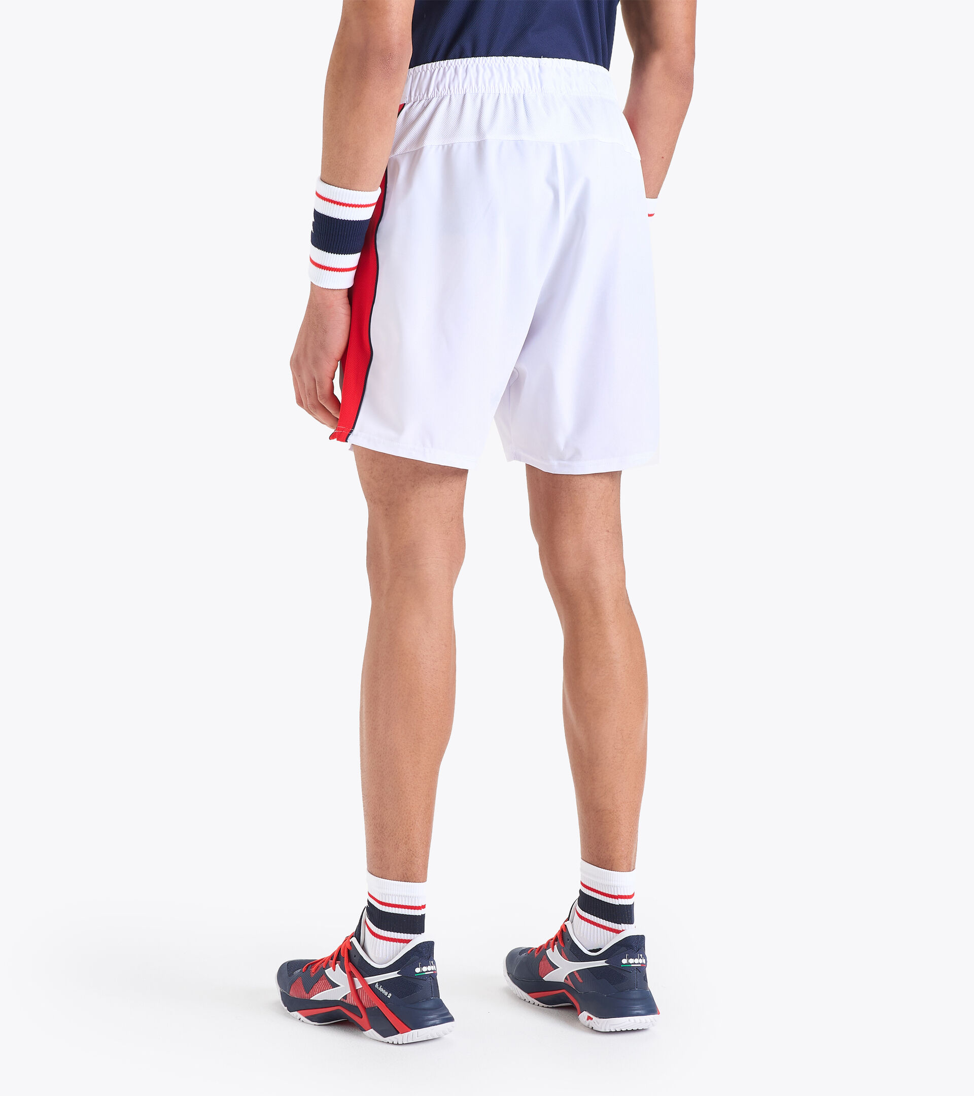 Kurze Tennis-Hose - Herren BERMUDA ICON STRAHLEND WEISSE - Diadora