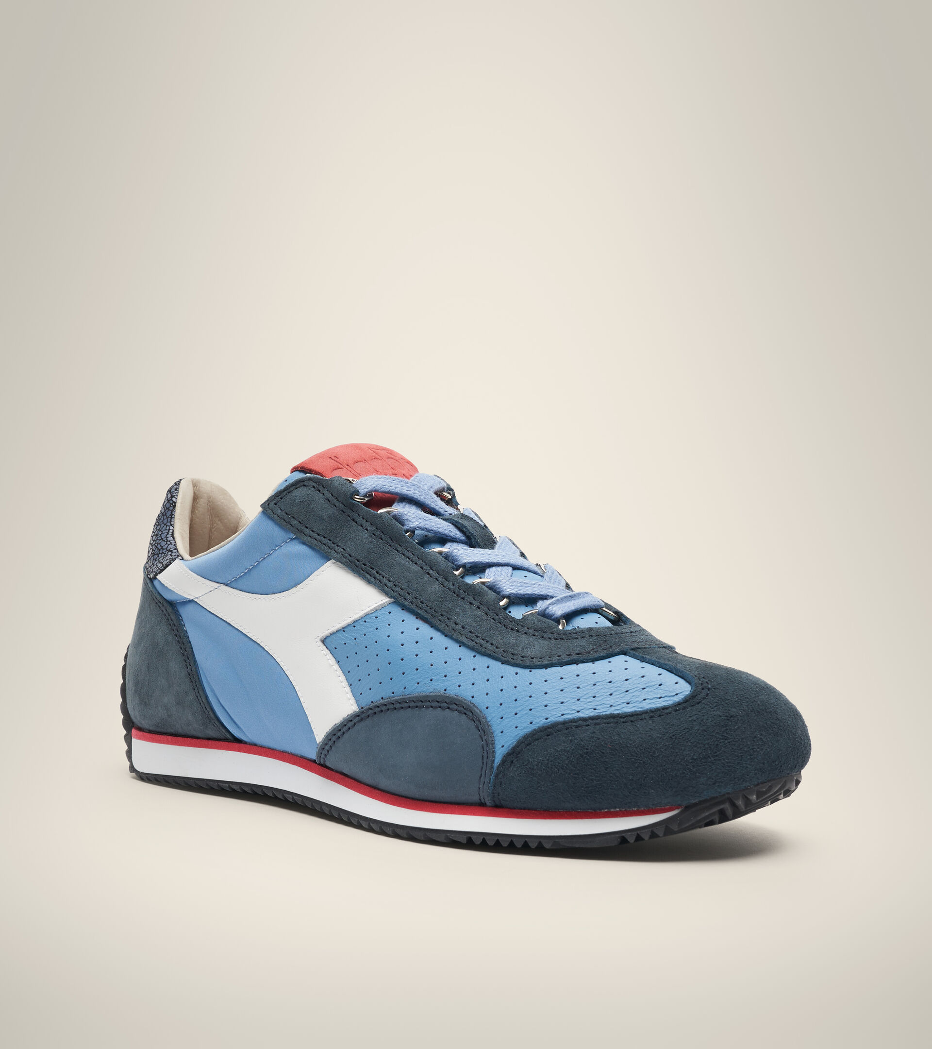 Made in Italy Heritage Shoe - Men EQUIPE ITALIA SKY-BLUE LAGOON - Diadora