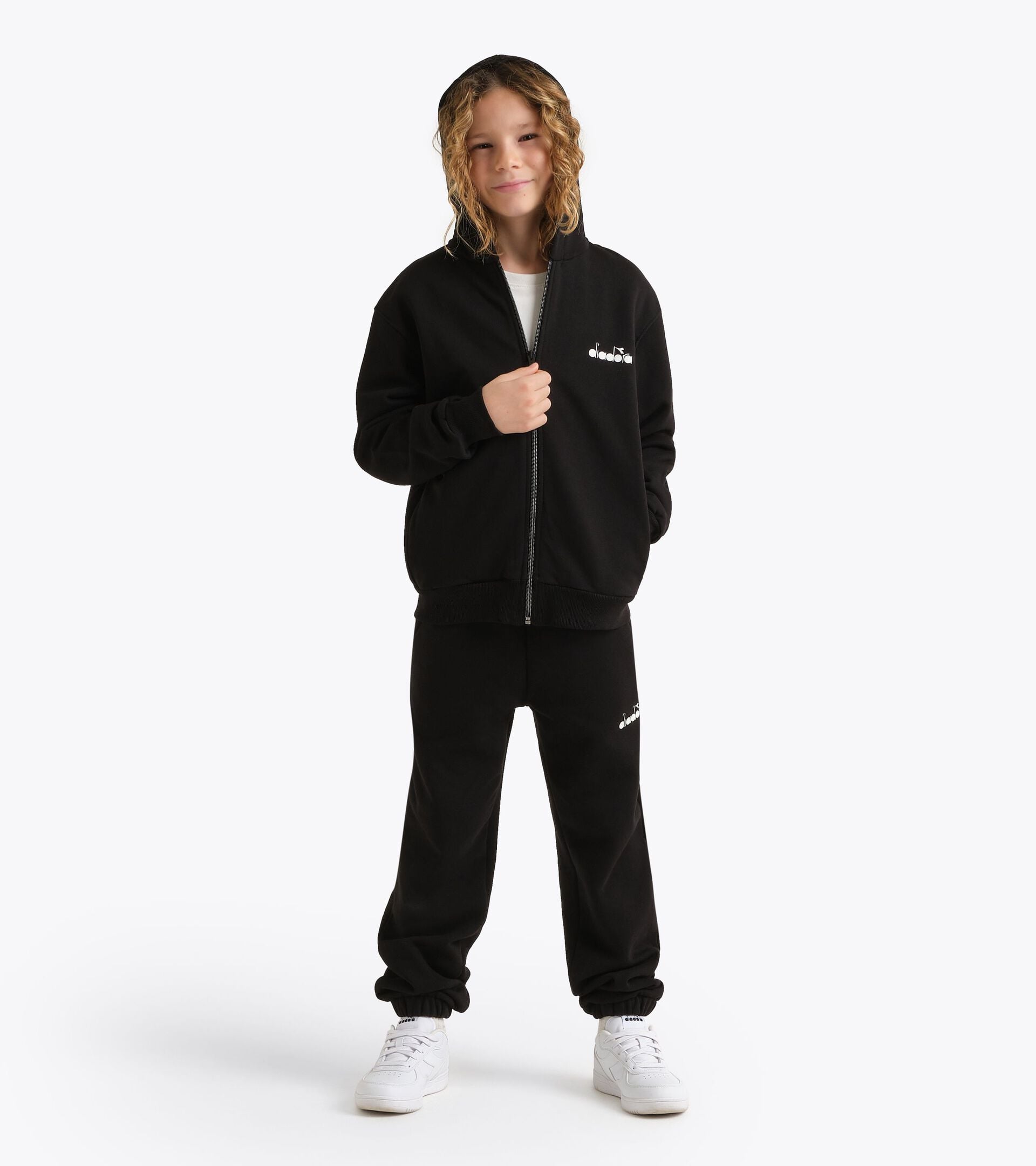 Zipped hoodie - Boys 
 JB. HOODIE FZ COMIC BLACK - Diadora