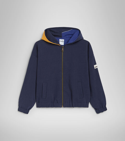 L. FZ HOODIE REVERSIBLE 2030, NEGRO IRIS Sudadera 2030 Made in Italy - Mujer L. FZ HOODIE REVERSIBLE 2030 NEGRO IRIS - Diadora