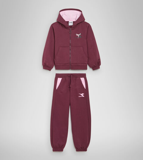 JG.TRACKSUIT HD FZ GLEE, VIOLETS ECRASE Survêtement de sport - Fille JG.TRACKSUIT HD FZ GLEE VIOLETS ECRASE - Diadora