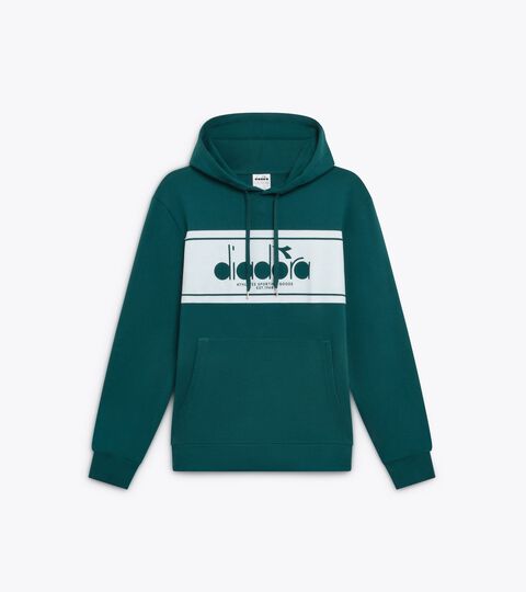 Color block hoodie - All-Gender HOODIE LOGO SPRUCE GREEN - Diadora