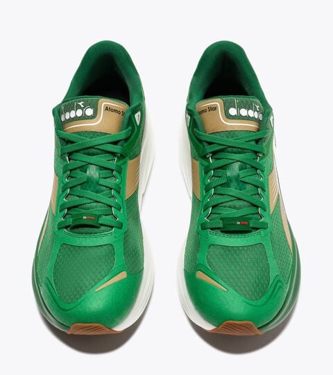 Laufschuh Made in Italy - Leichtigkeit und Cushioning - Für alle Geschlechter ATOMO STAR GREEN BEE/GOLD - Diadora