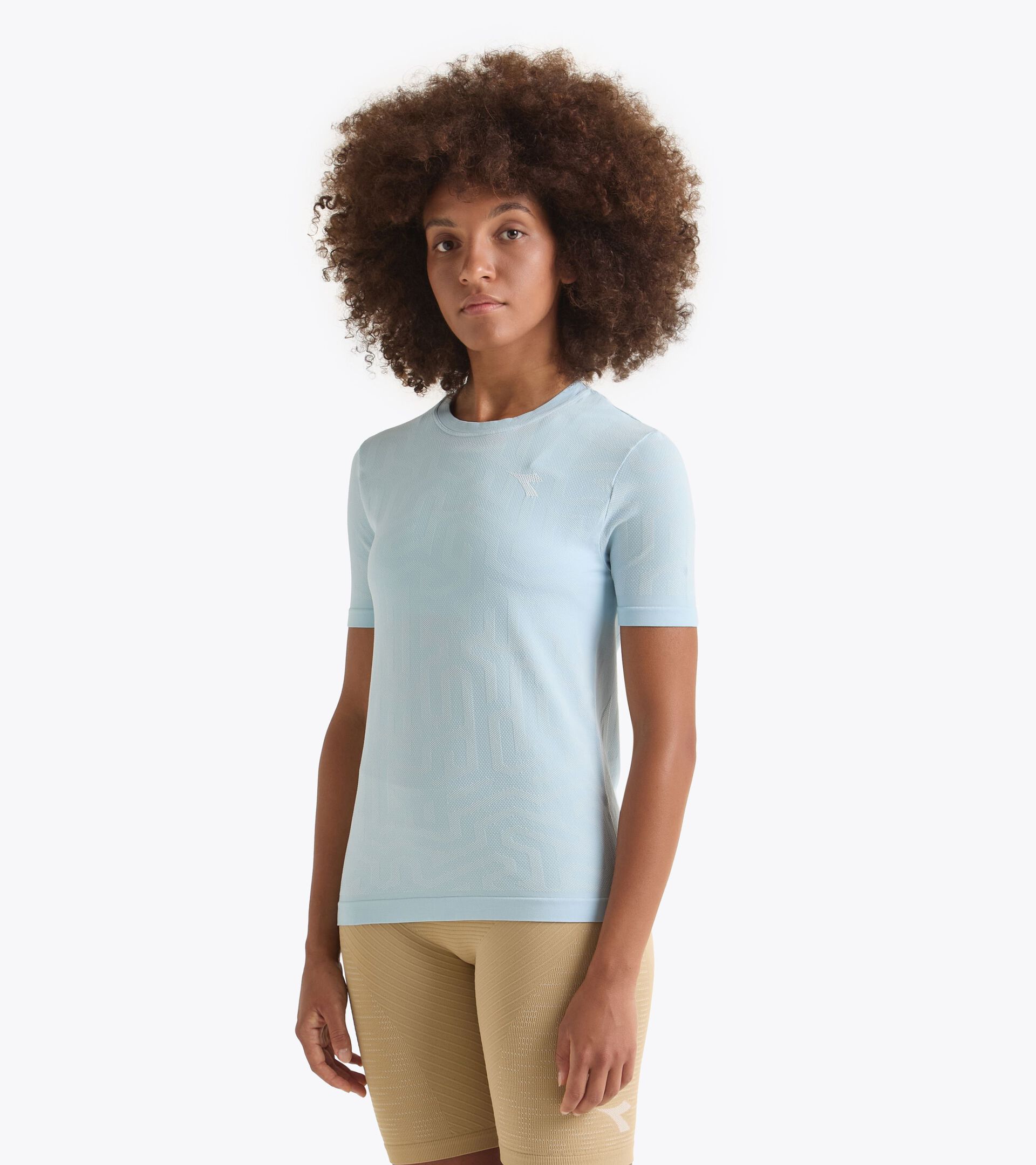 Camiseta térmica - Running - Mujer L. SS T-SHIRT STRATOUNO AZUL CORYDALIS - Diadora