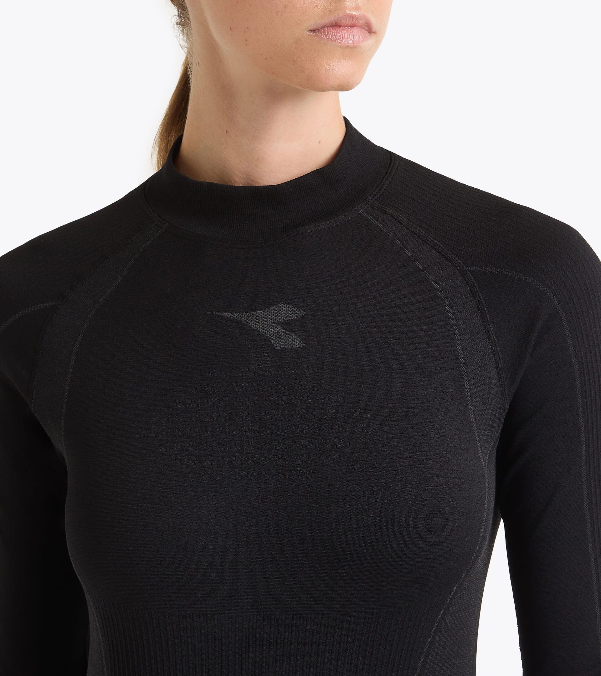Made In Italy technical turtleneck - Running - Women’s
 L. TURTLE NECK STRATOZERO BLACK - Diadora