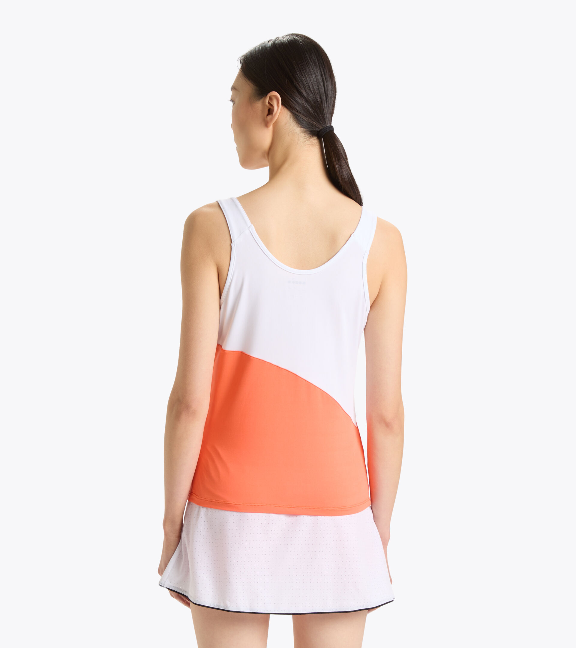Tennis vest top - Women L. TANK ICON VERMILLION ORANGE - Diadora
